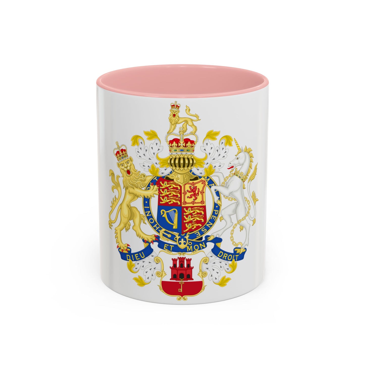 Coat of Arms of the Government of Gibraltar - Accent Coffee Mug