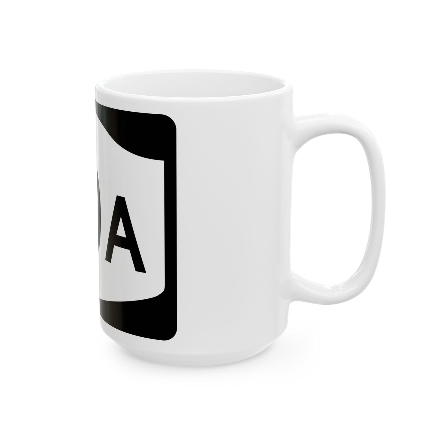 NY-20A (New York) (Road Sign) White Coffee Mug