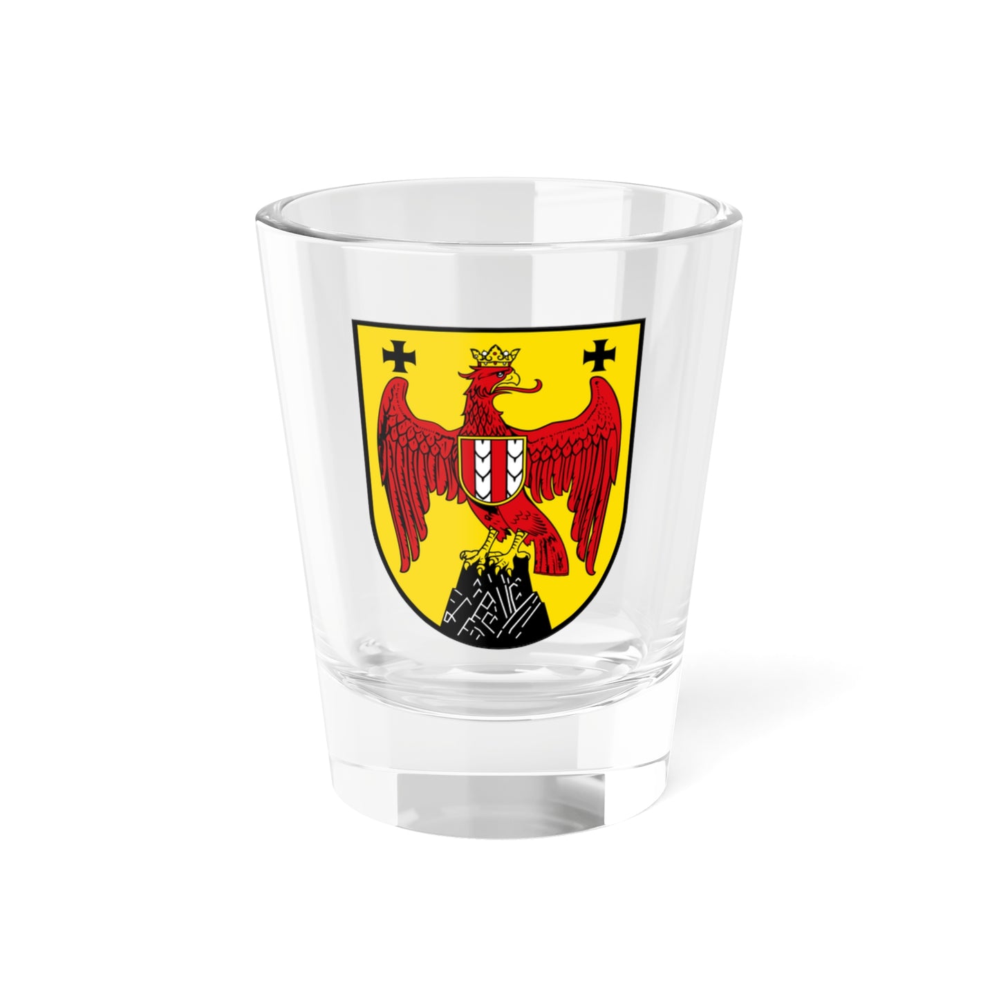 Coat of Arms of Burgenland Austria - Shot Glass 1.5oz