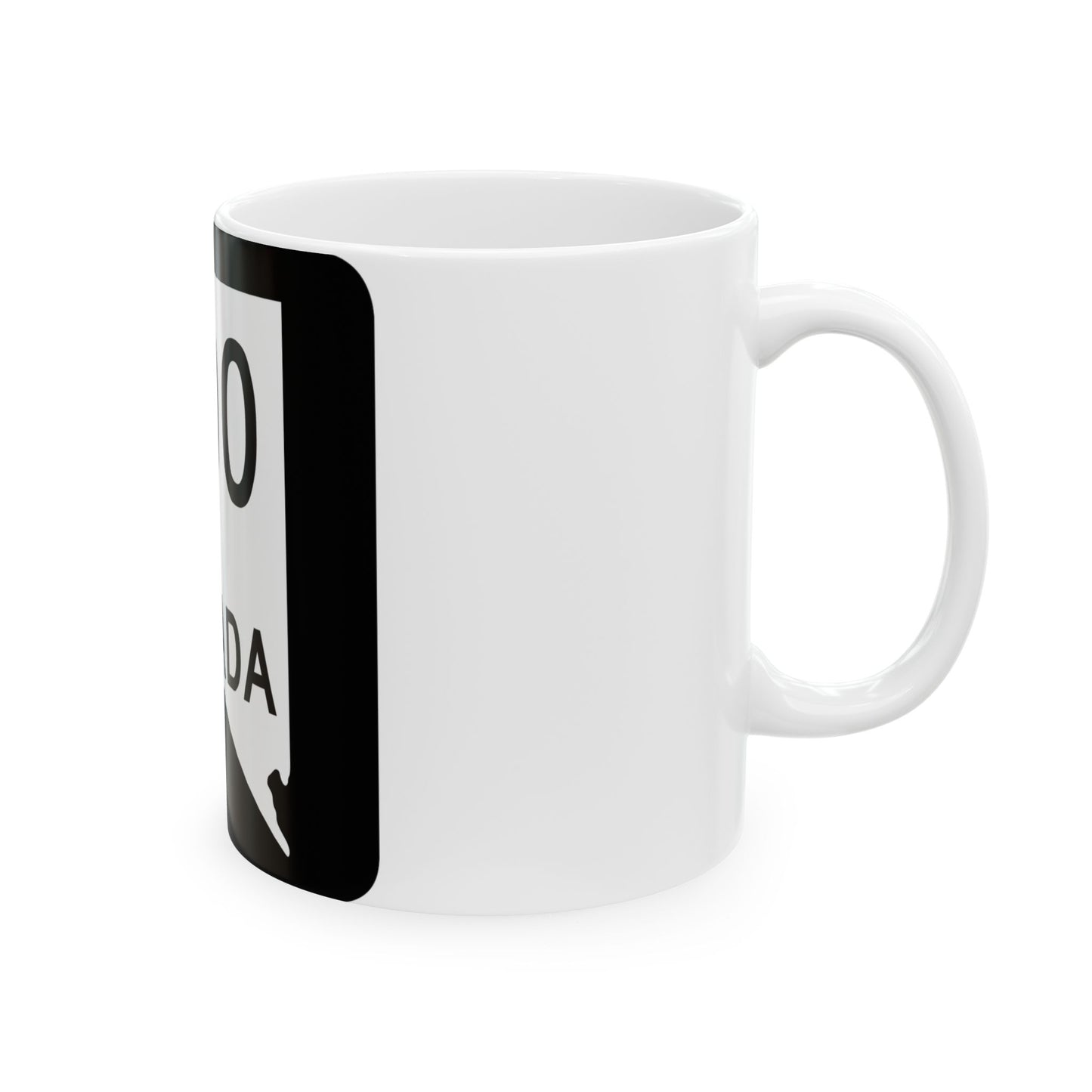 Nevada 000 nopath (Nevada) (Road Sign) White Coffee Mug