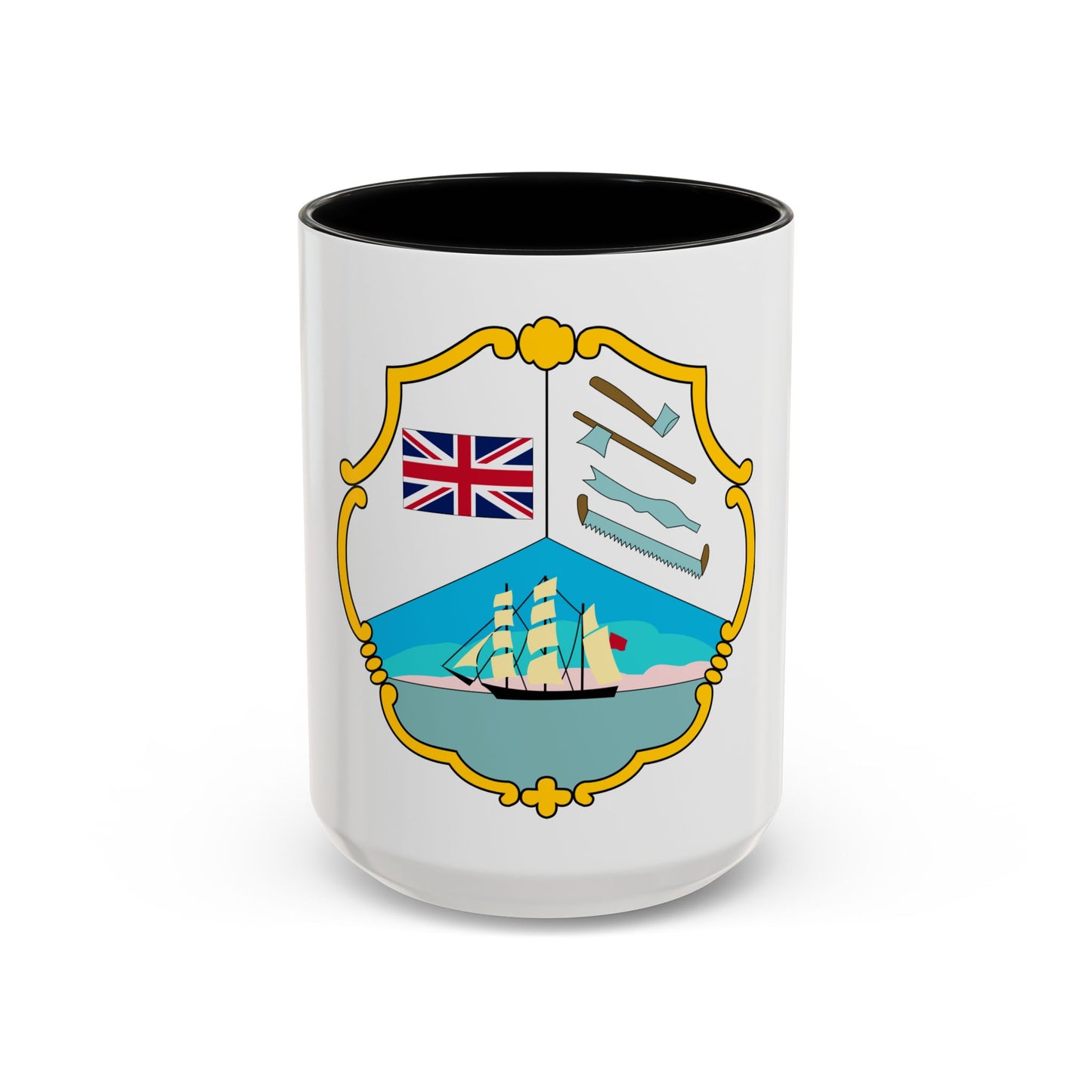 Coat of arms of British Honduras (1819-1907) - Accent Coffee Mug