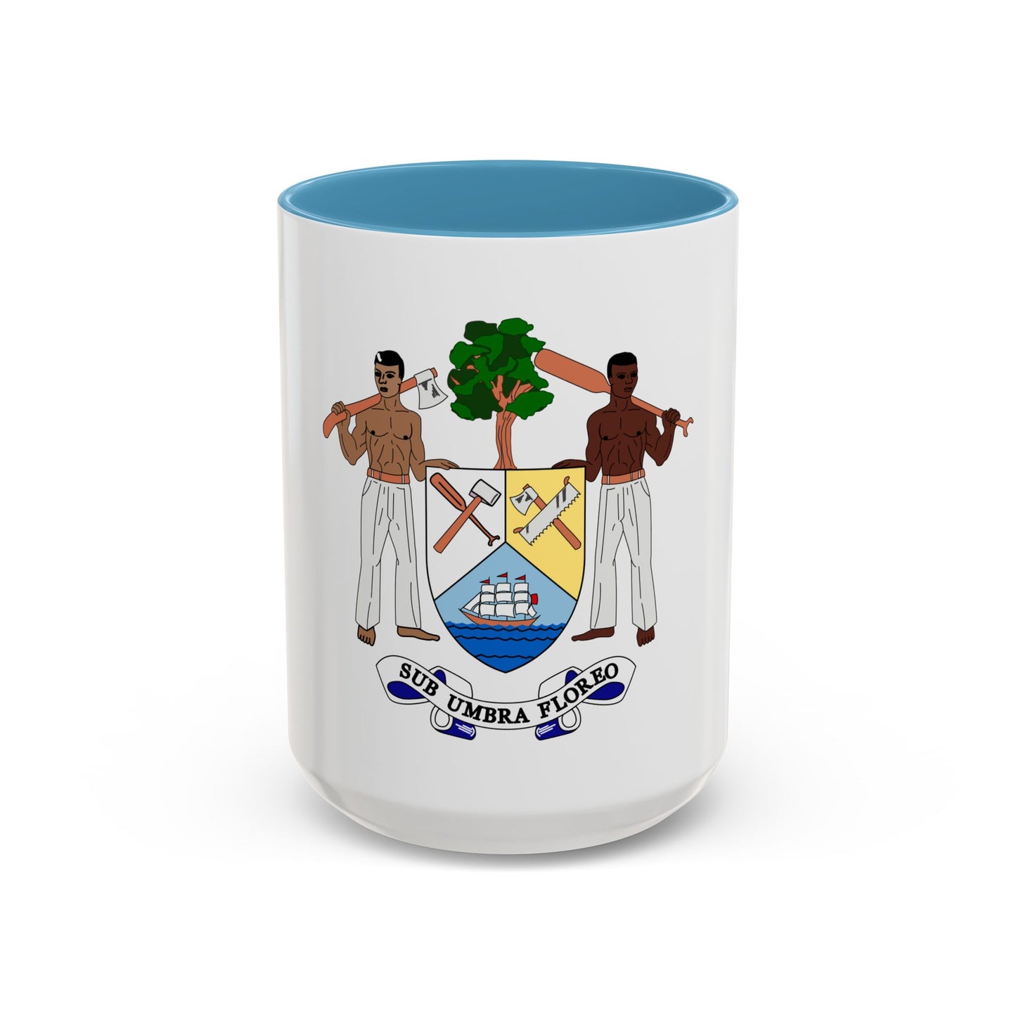 Coat of arms of British Honduras-Belize (1967-1981) - Accent Coffee Mug