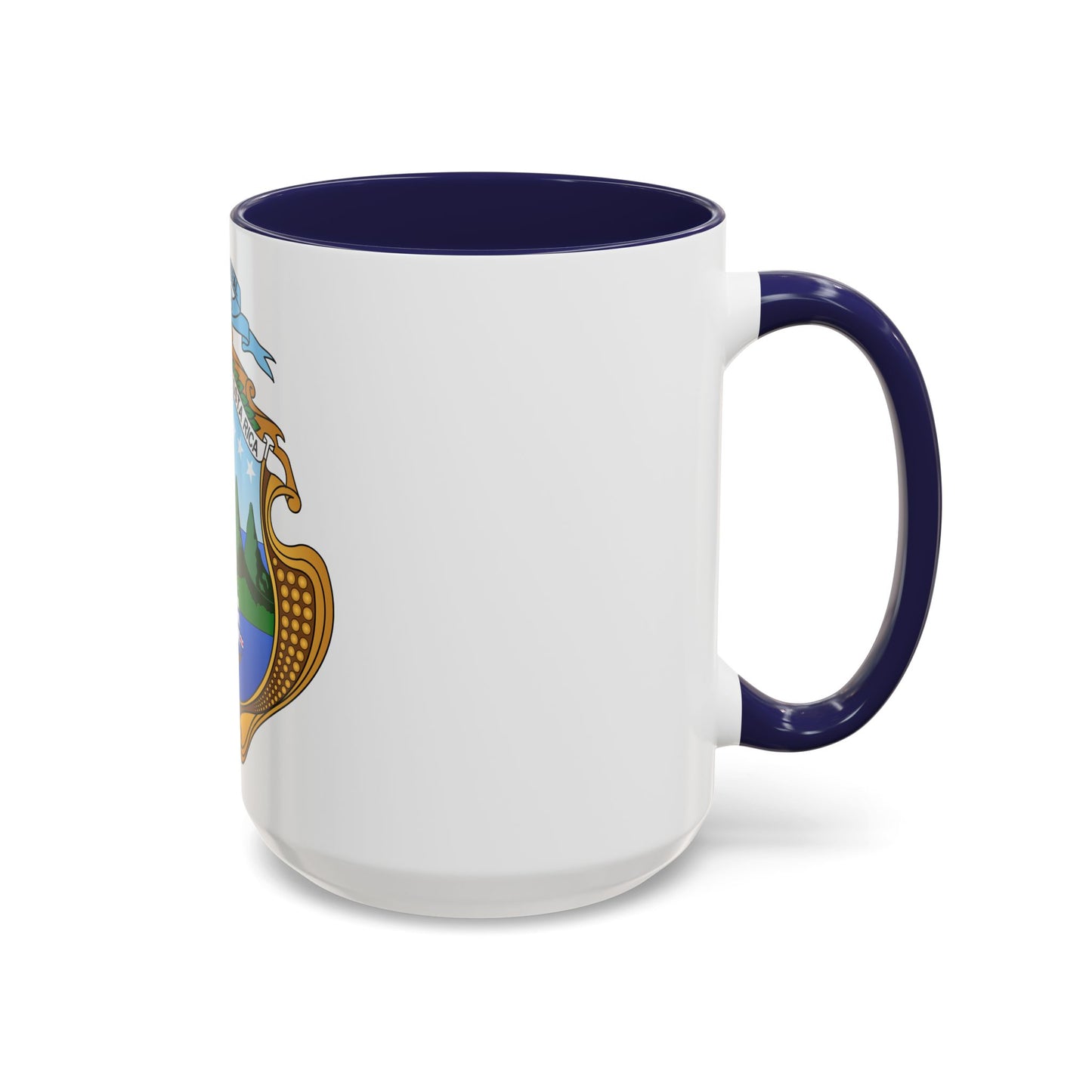 Coat of arms of Costa Rica (1964-1998) - Accent Coffee Mug