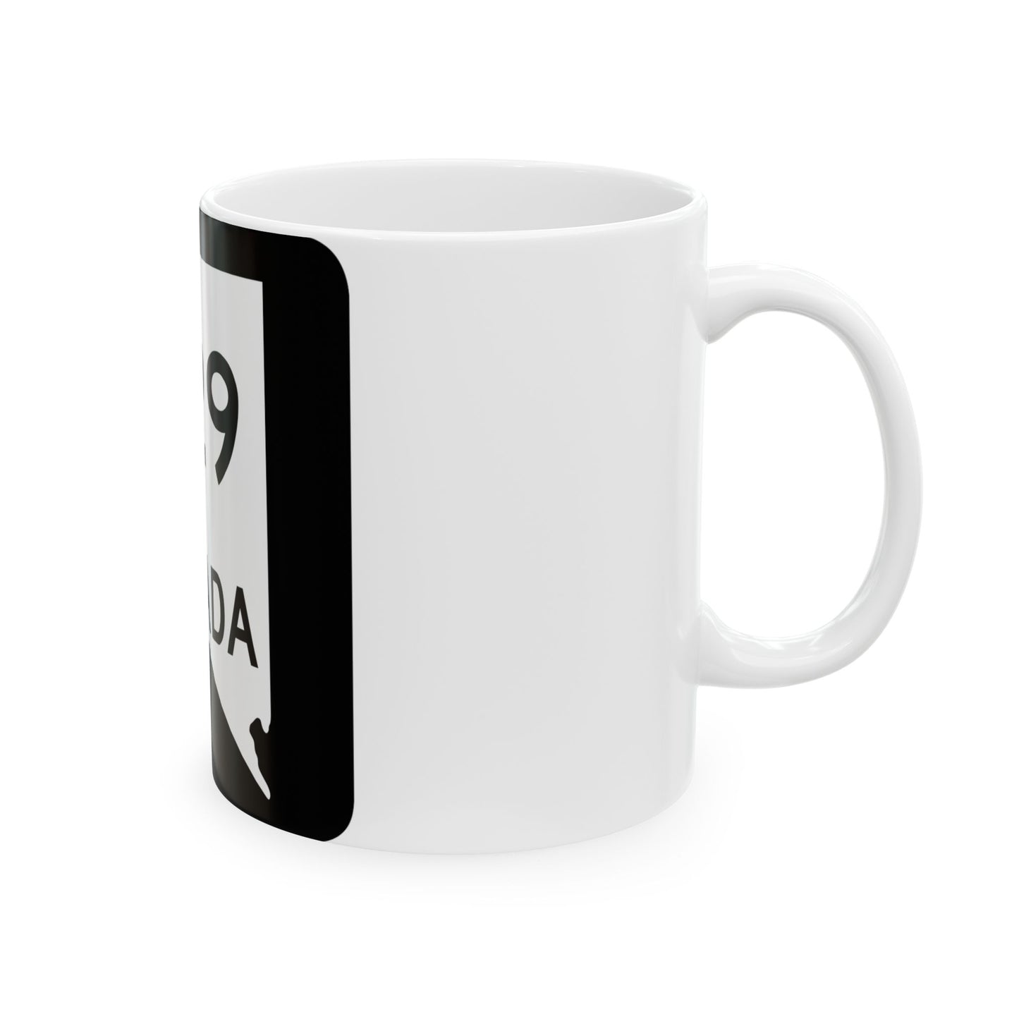 Nevada 529 (Nevada) (Road Sign) White Coffee Mug