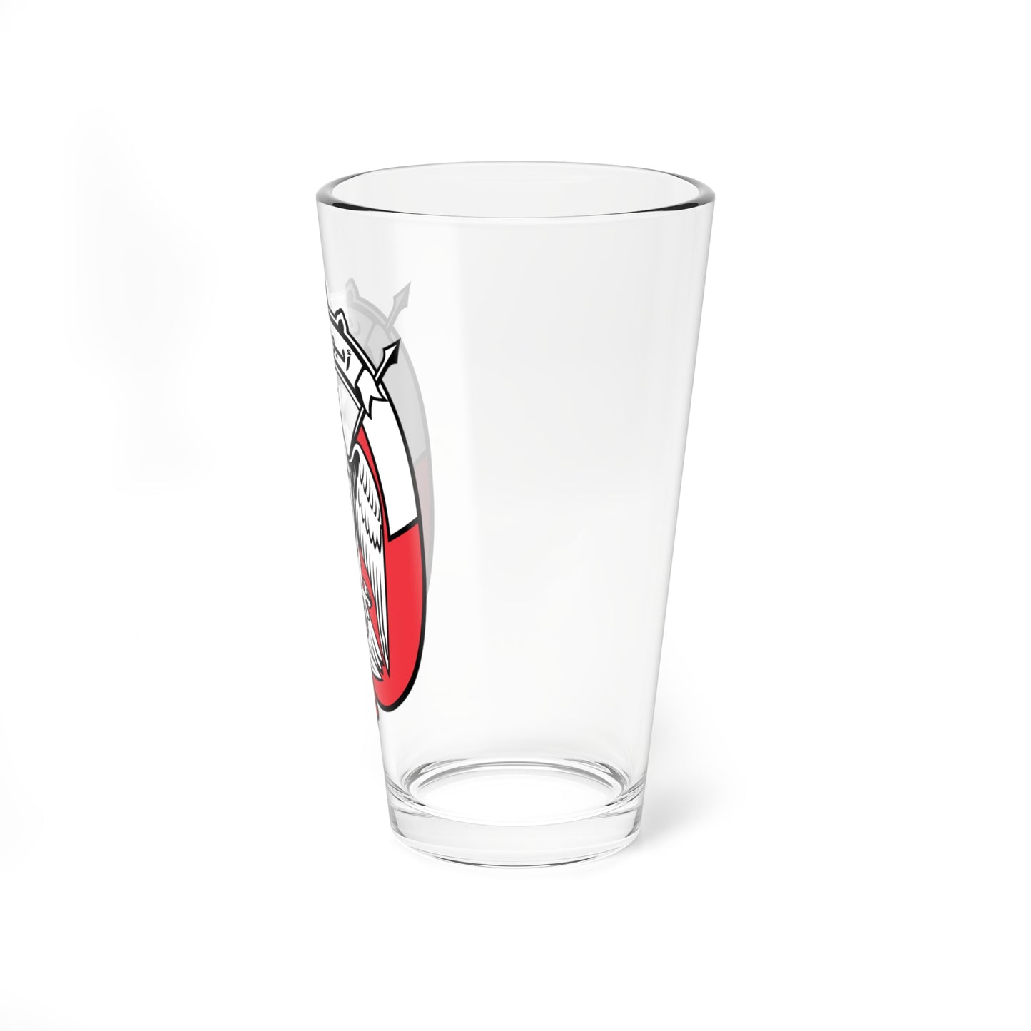 Emblem of Abu Dhabi (United Arab Emirates) (Coat of Arms) Pint Glass 16oz