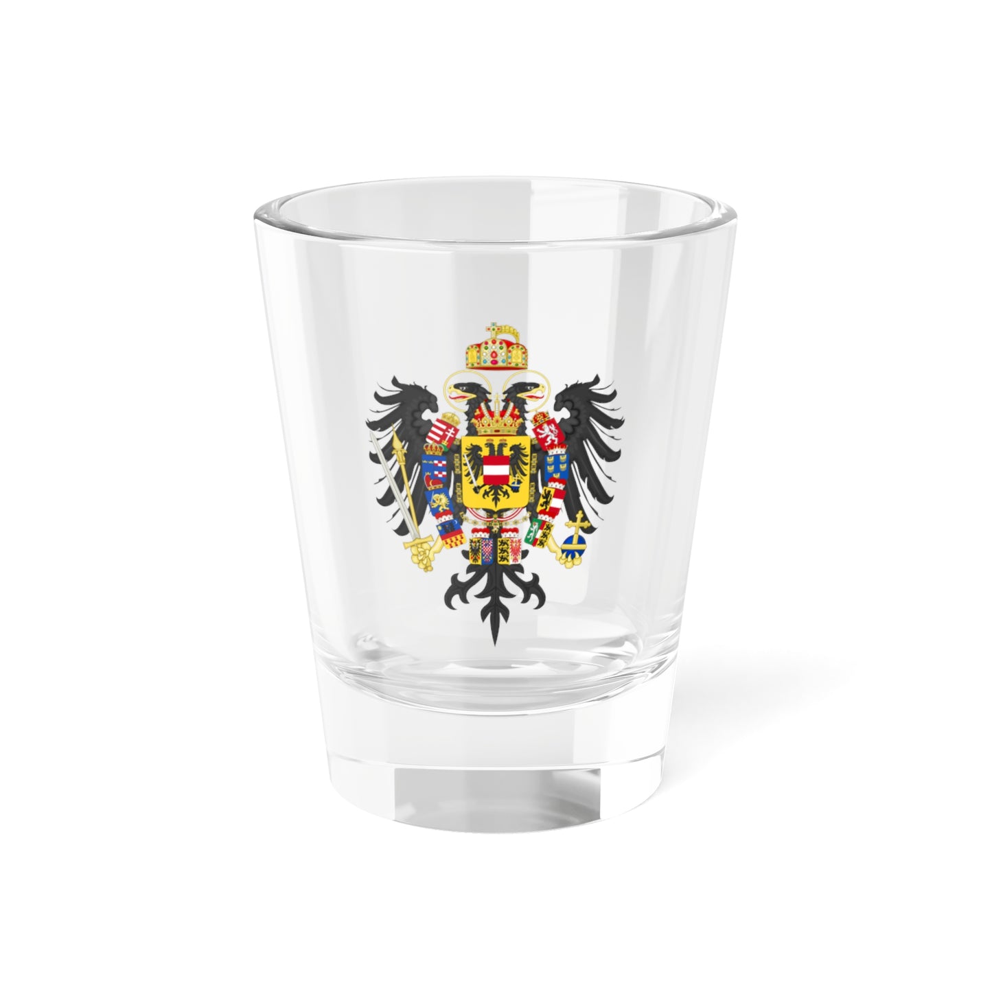 Middle Coat of Arms of Francis II, Holy Roman Emperor (1804-1806) - Shot Glass 1.5oz