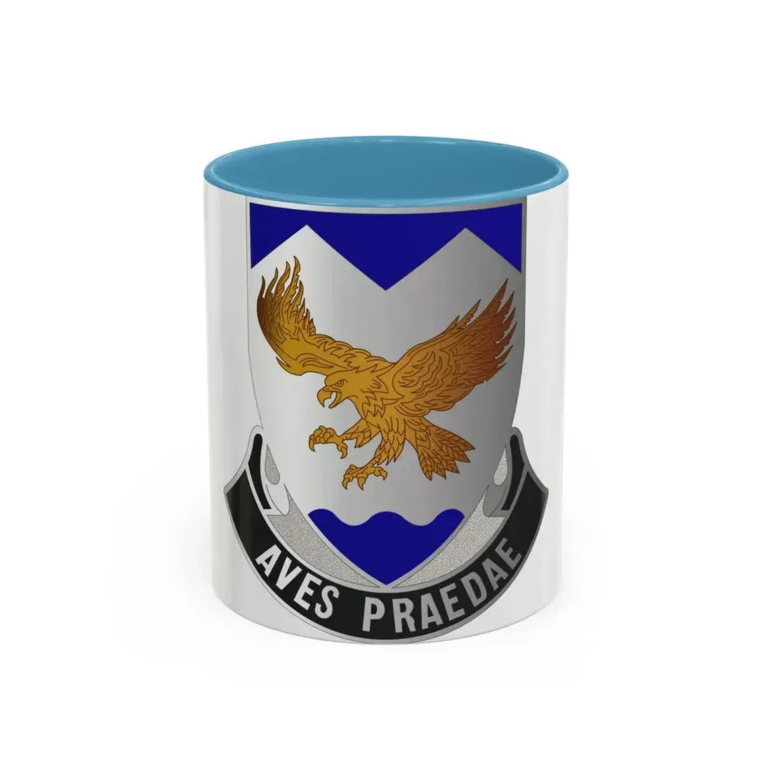 183 Aviation Regiment (U.S. Army) Accent Coffee Mug 11oz Light Blue - Go Mug Yourself