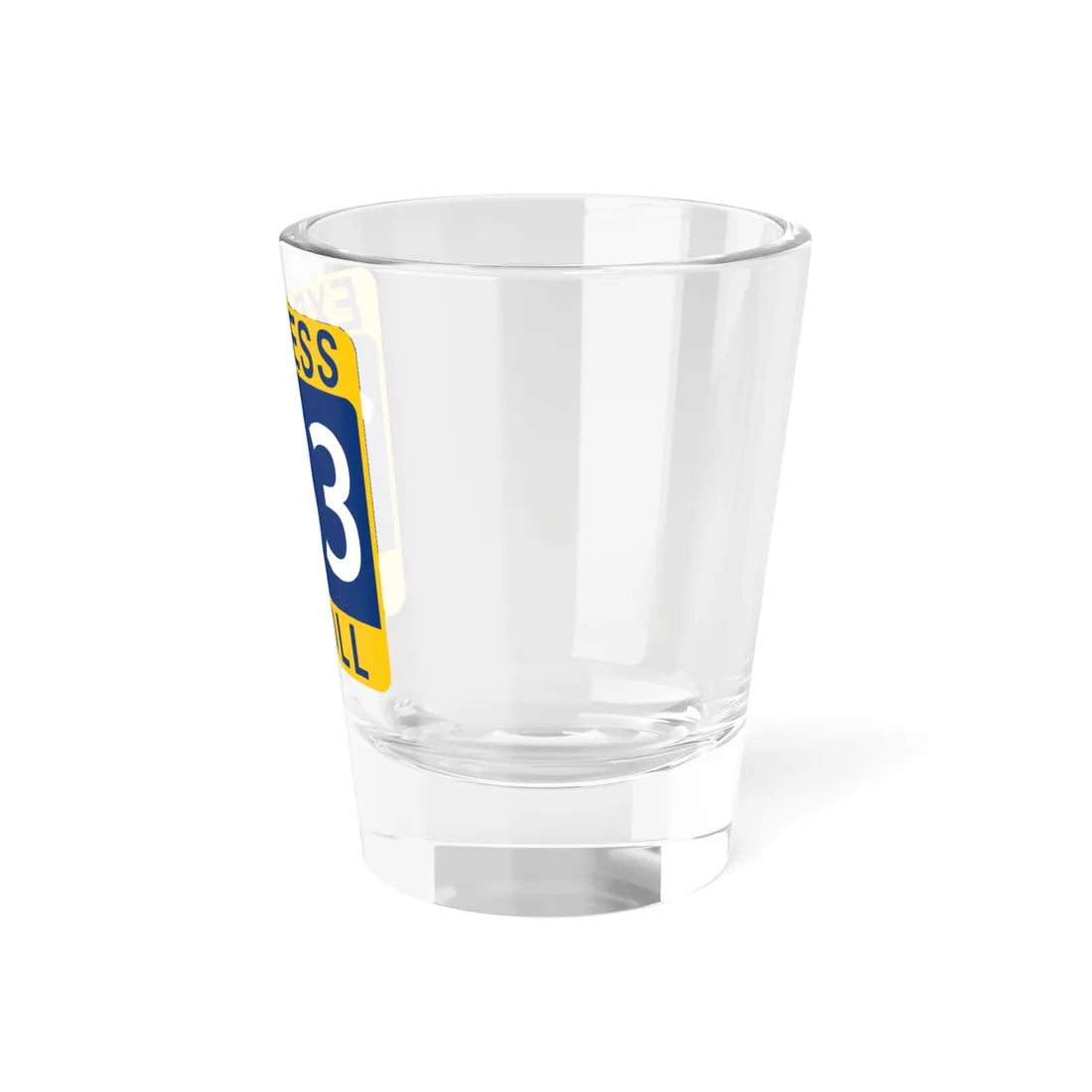 183 Express Lane free (Texas) (Road Sign) Shot Glass 1.5oz - Go Mug Yourself