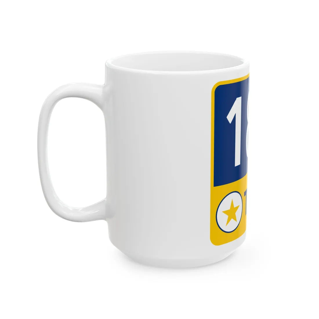 183 Toll Road free (Texas) (Road Sign) White Coffee Mug - Go Mug Yourself
