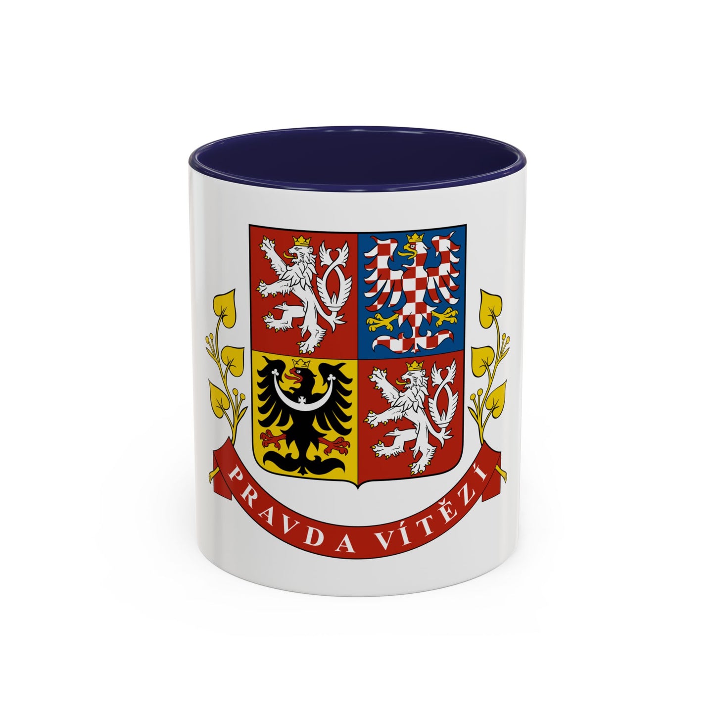 Greater coat of arms of the Czech Republic (Presidential version) - Accent Coffee Mug