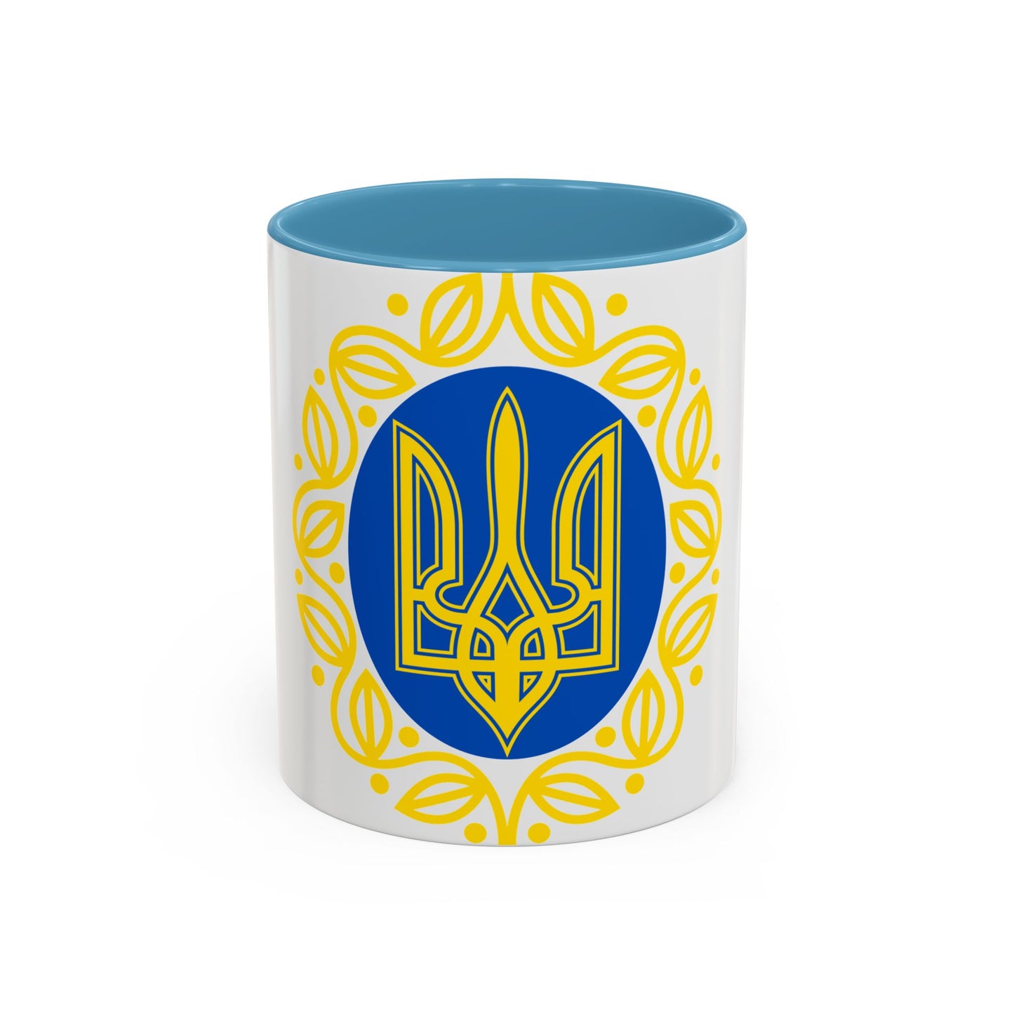 Coat of arms of Ukrainian People's Republic - Accent Coffee Mug