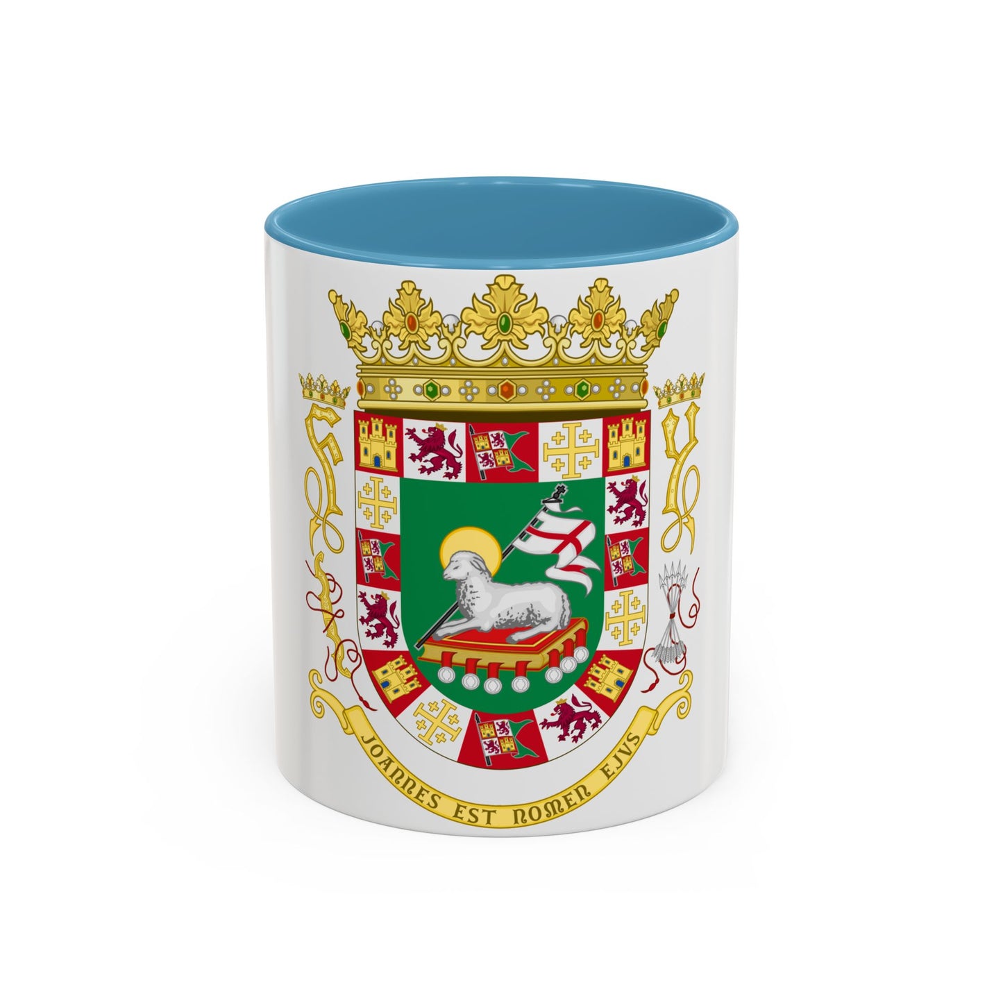 Coat of arms of the Commonwealth of Puerto Rico - Accent Coffee Mug