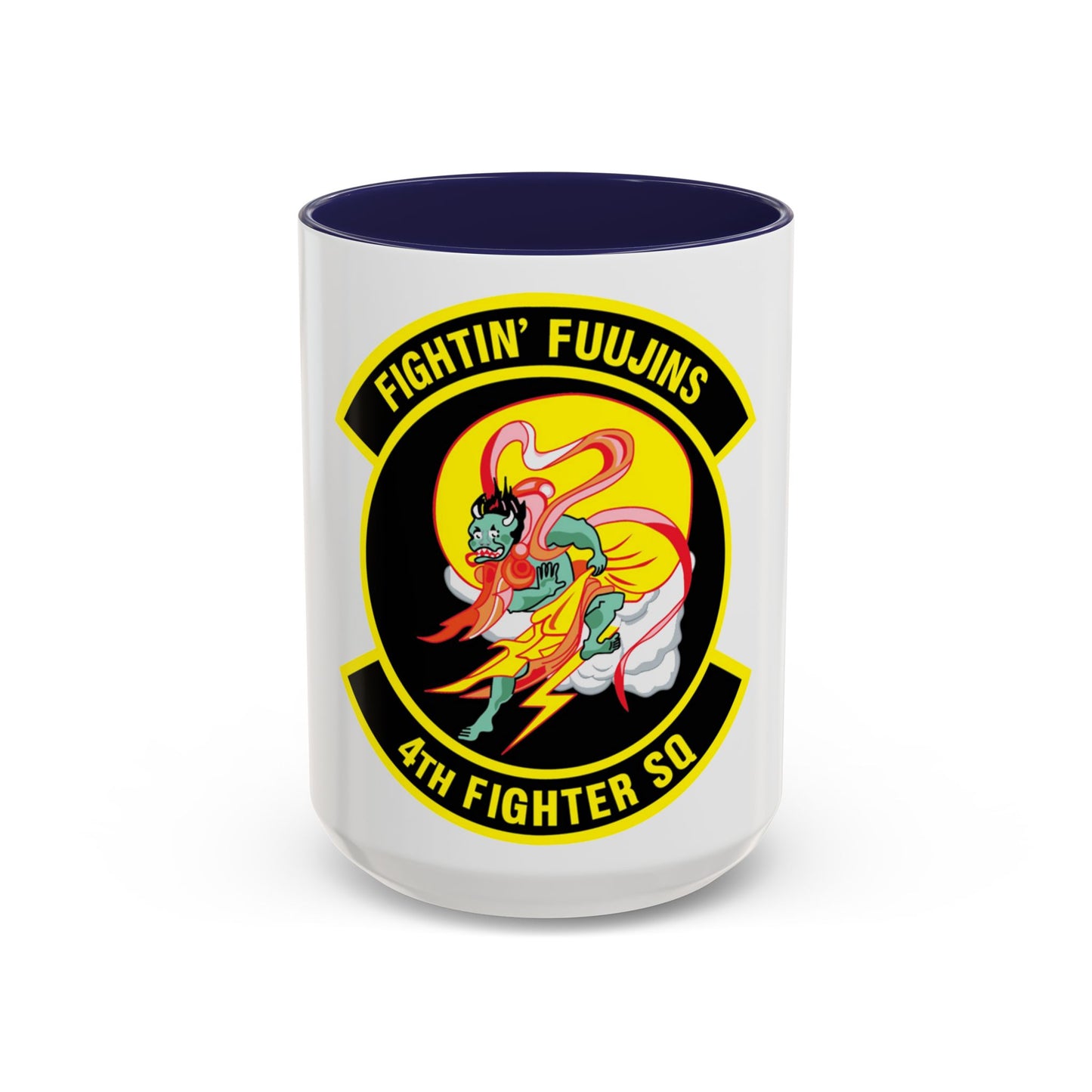 4th Fighter SQ Fightin' Fuujins (U.S. Air Force) Accent Coffee Mug