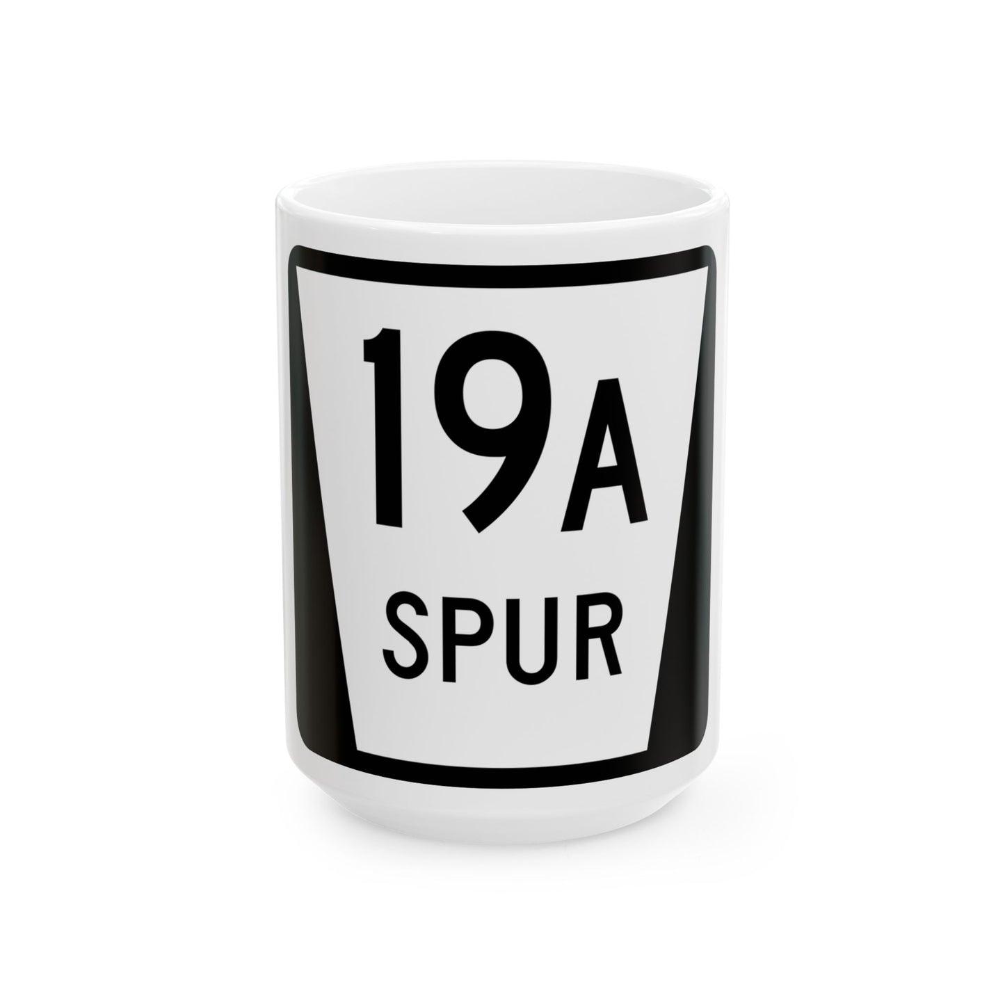 N SPUR 19A (Nebraska) (Road Sign) White Coffee Mug