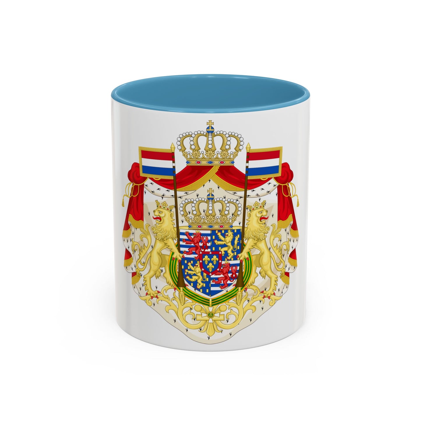 Greater coat of arms of the Grand Duke of Luxembourg (2000) - Accent Coffee Mug