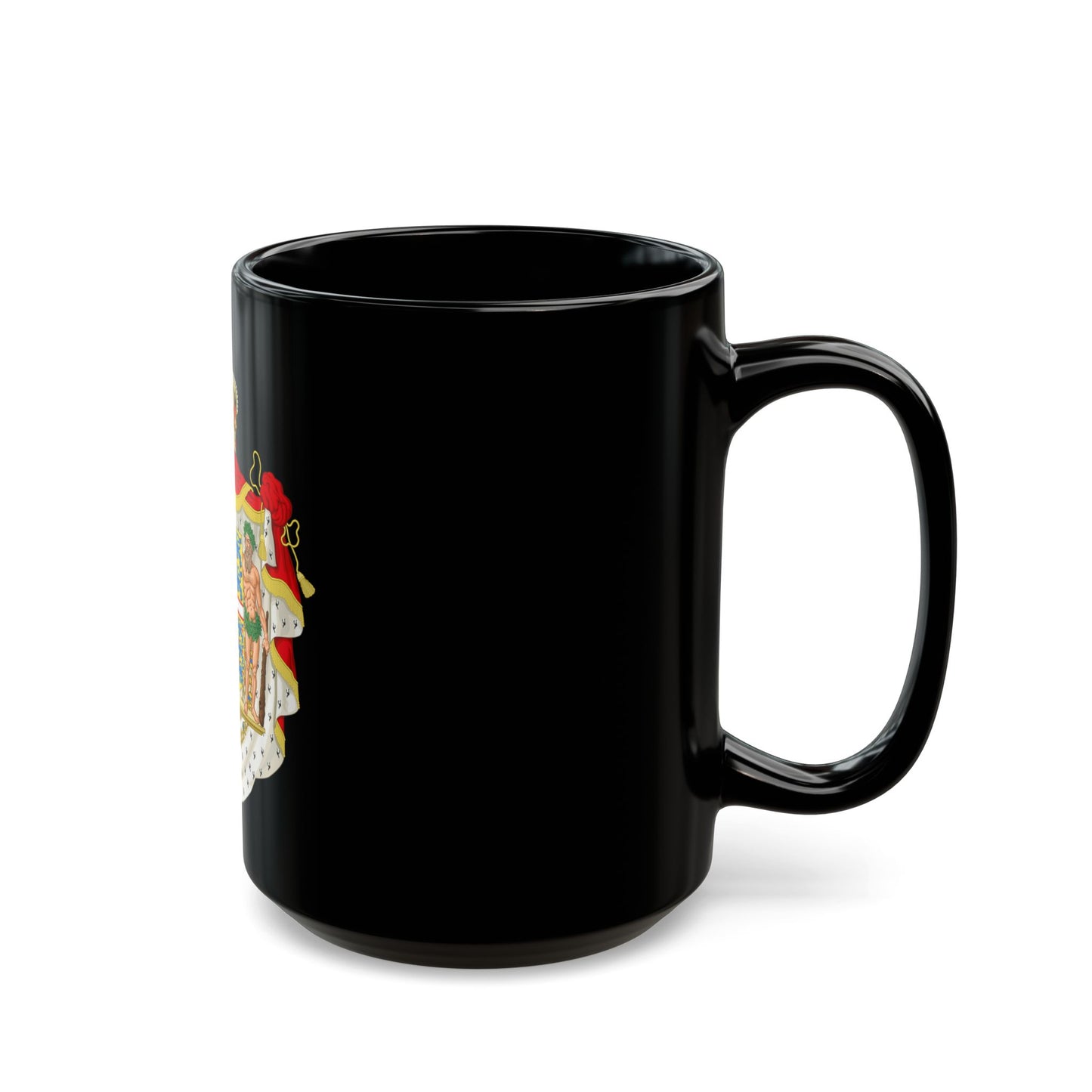 Royal coat of arms of Denmark - Black Coffee Mug