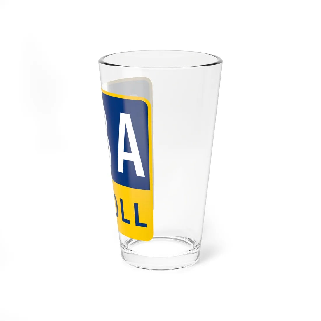 183A Toll Road free (Texas) (Road Sign) Pint Glass 16oz - Go Mug Yourself