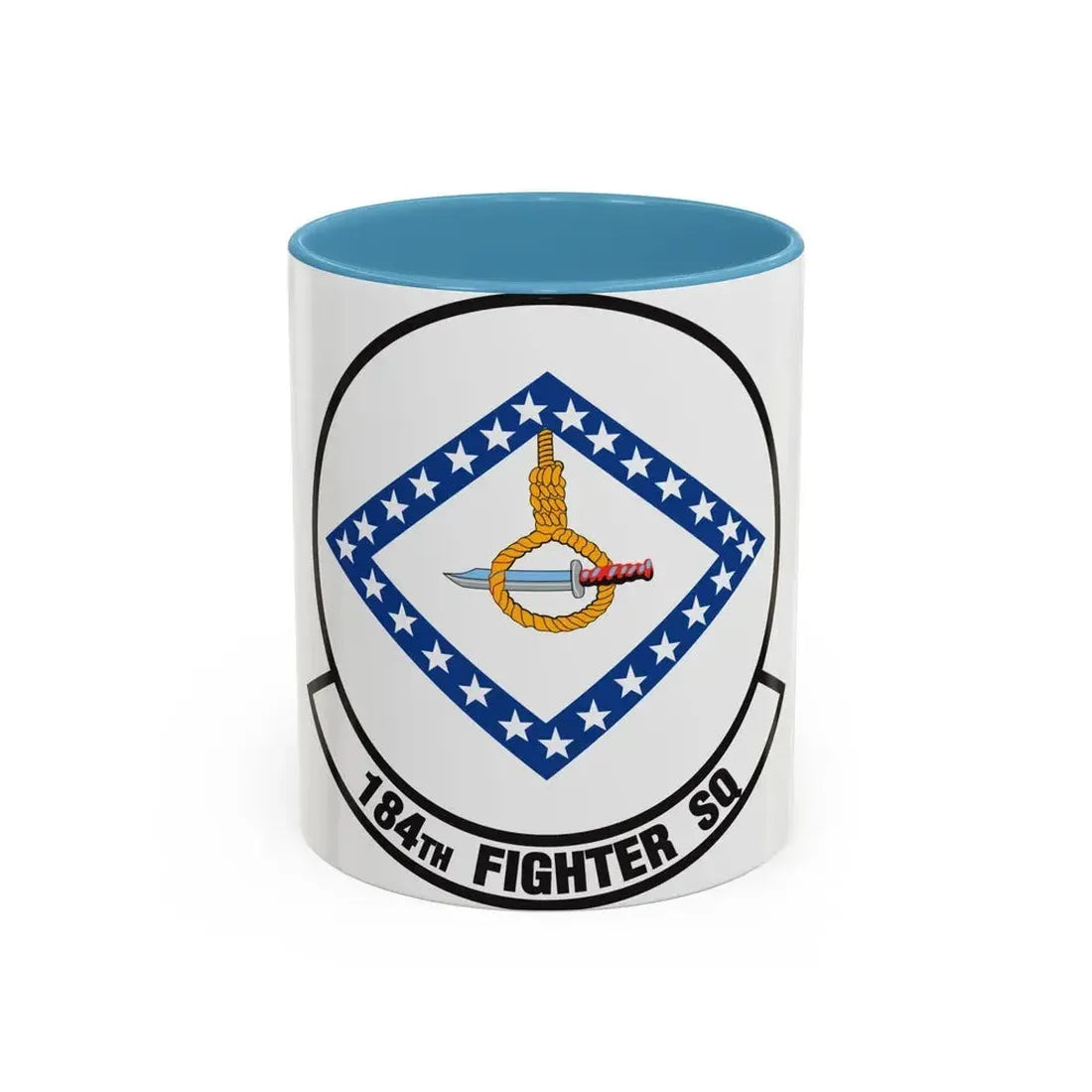 184 Fighter Squadron (U.S. Air Force) Accent Coffee Mug 11oz Light Blue - Go Mug Yourself