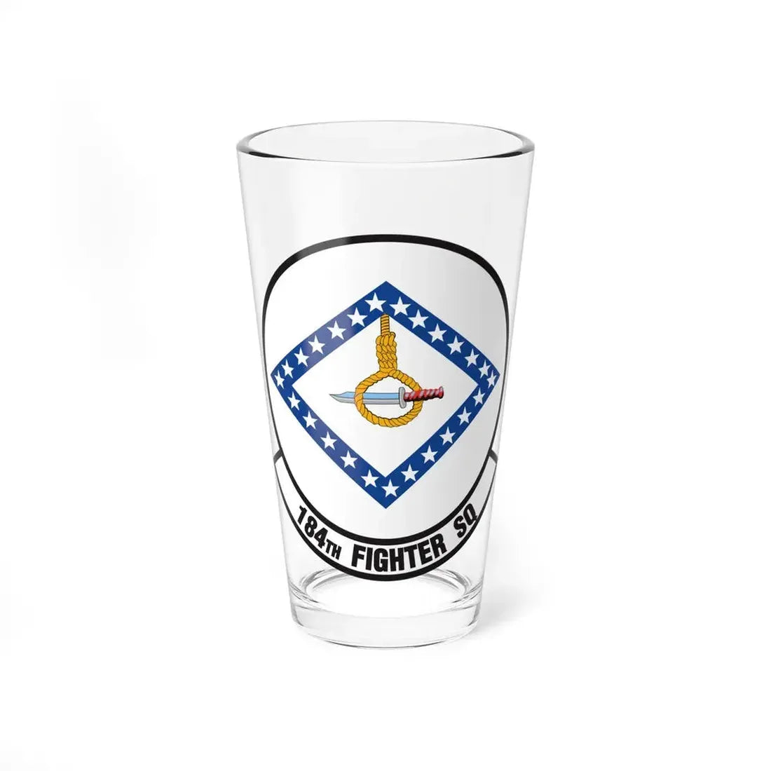 184 Fighter Squadron (U.S. Air Force) Pint Glass 16oz 16oz - Go Mug Yourself