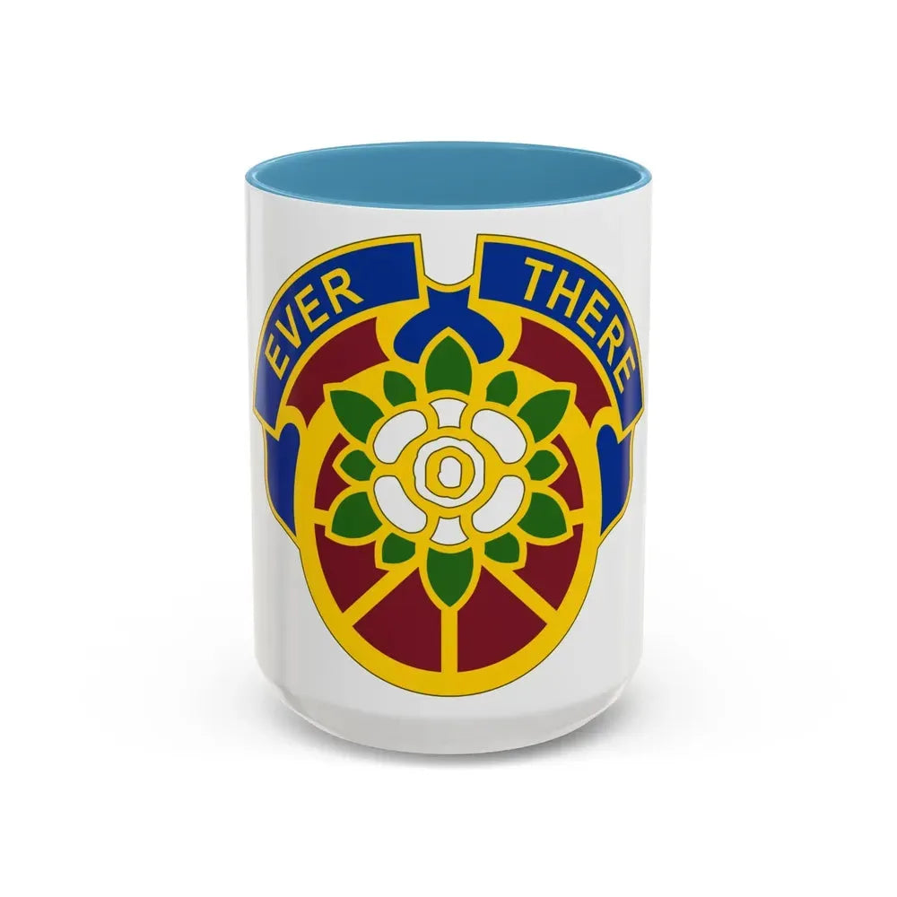 184 Sustainment Command 2 (U.S. Army) Accent Coffee Mug 15oz Light Blue - Go Mug Yourself