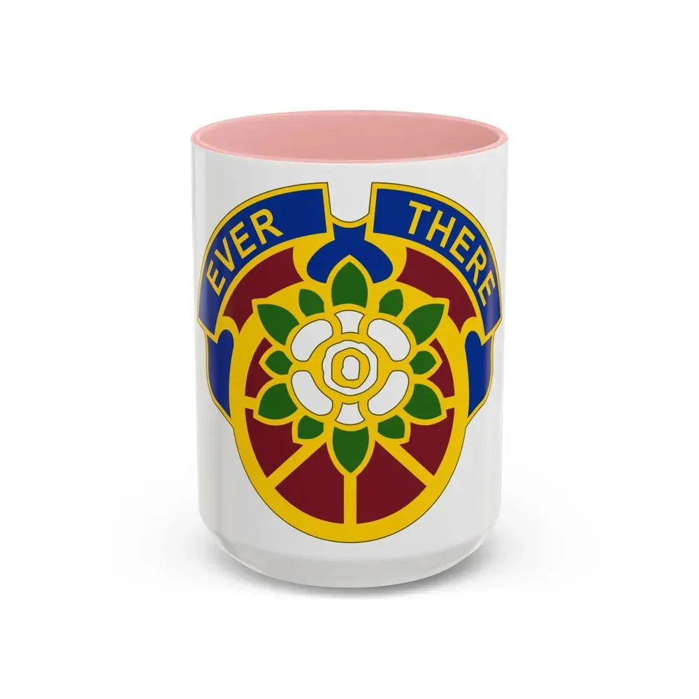 184 Sustainment Command 2 (U.S. Army) Accent Coffee Mug 15oz Pink - Go Mug Yourself