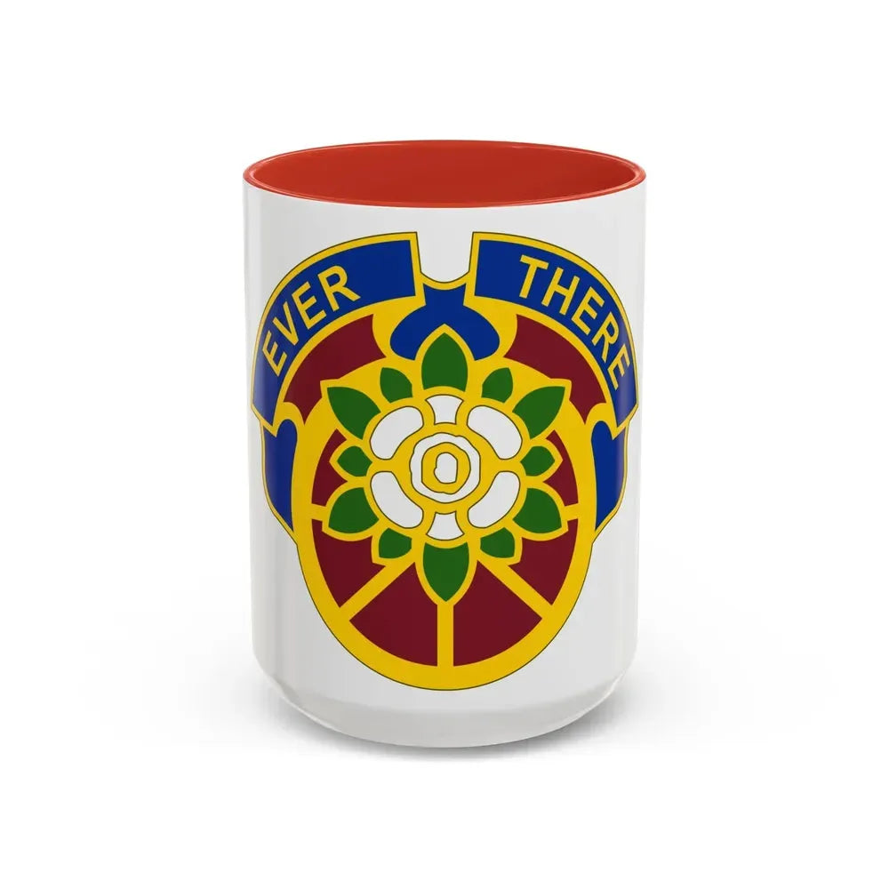 184 Sustainment Command 2 (U.S. Army) Accent Coffee Mug 15oz Red - Go Mug Yourself