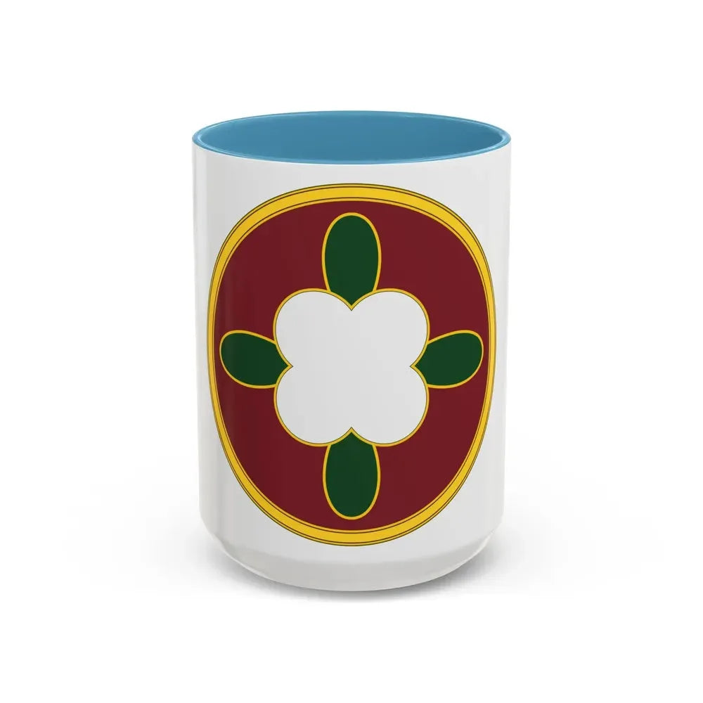 184 Sustainment Command 3 (U.S. Army) Accent Coffee Mug 15oz Light Blue - Go Mug Yourself