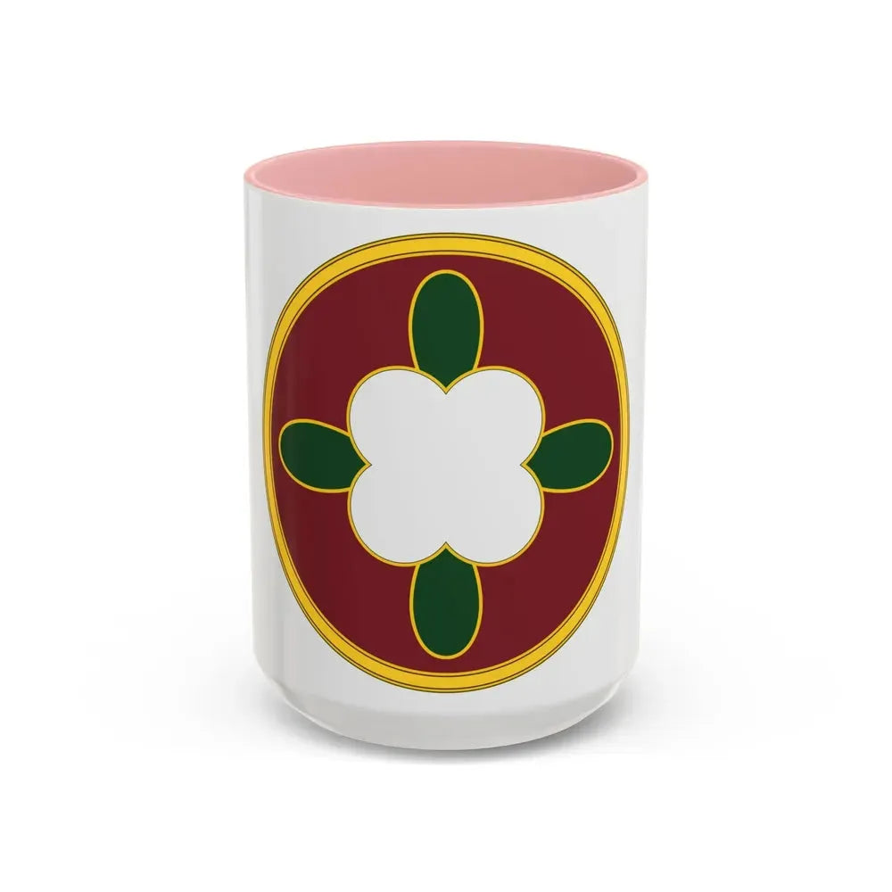 184 Sustainment Command 3 (U.S. Army) Accent Coffee Mug 15oz Pink - Go Mug Yourself