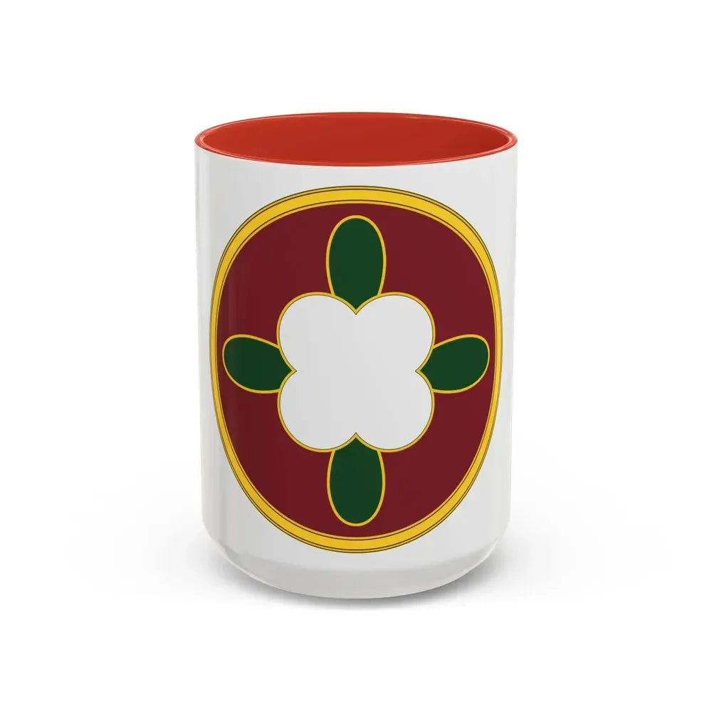 184 Sustainment Command 3 (U.S. Army) Accent Coffee Mug 15oz Red - Go Mug Yourself
