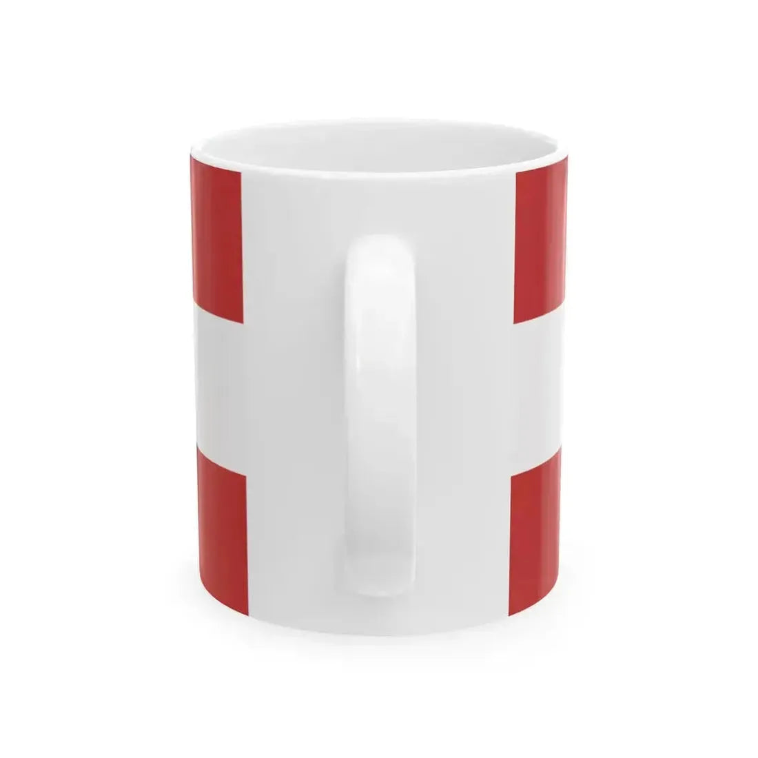 1844 do 1848 zastava Crne Gore (Montenegro) White Coffee Mug - Go Mug Yourself