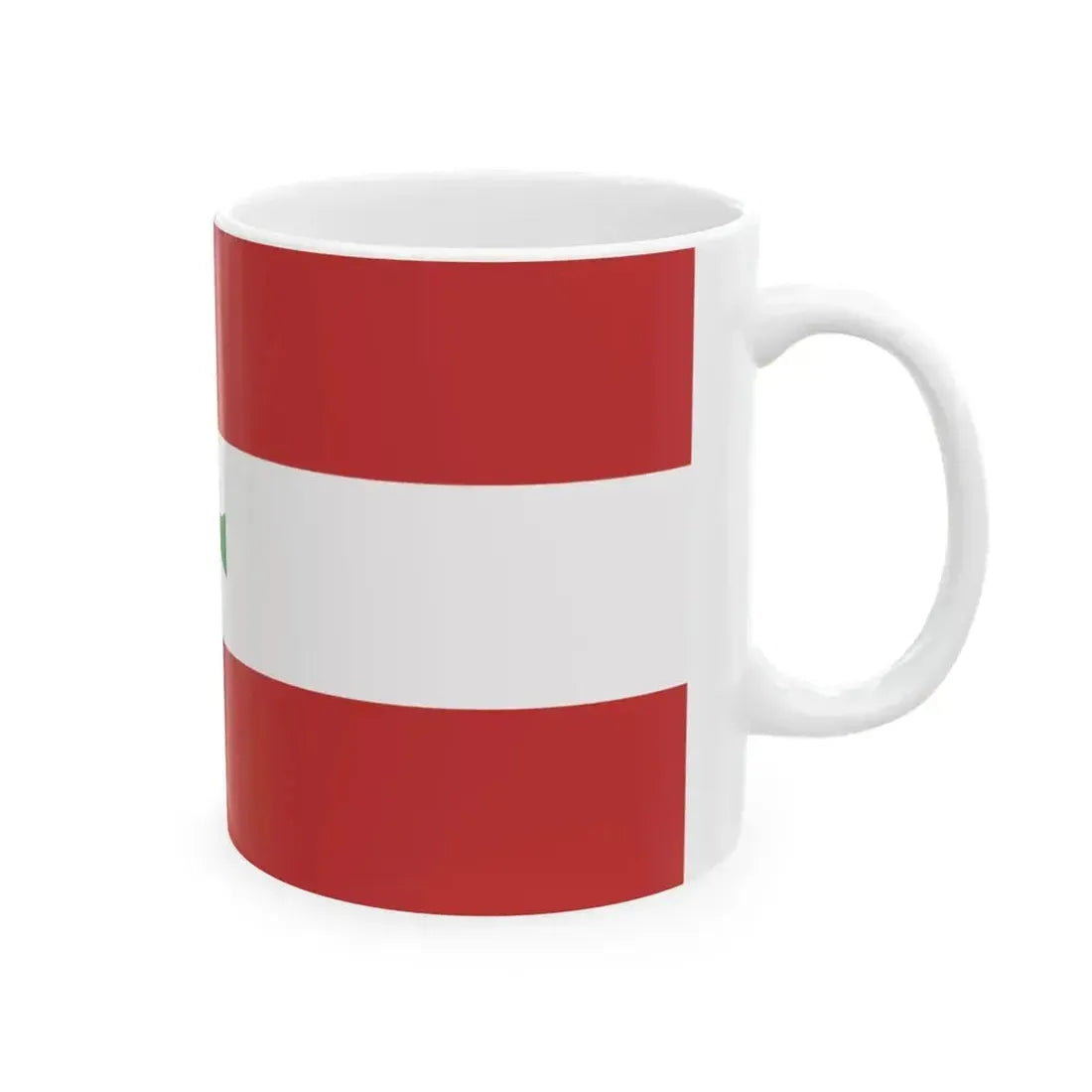 1844 do 1848 zastava Crne Gore (Montenegro) White Coffee Mug - Go Mug Yourself
