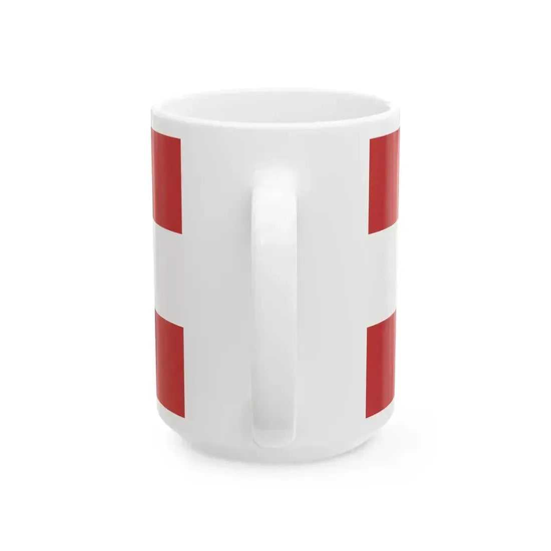 1844 do 1848 zastava Crne Gore (Montenegro) White Coffee Mug - Go Mug Yourself