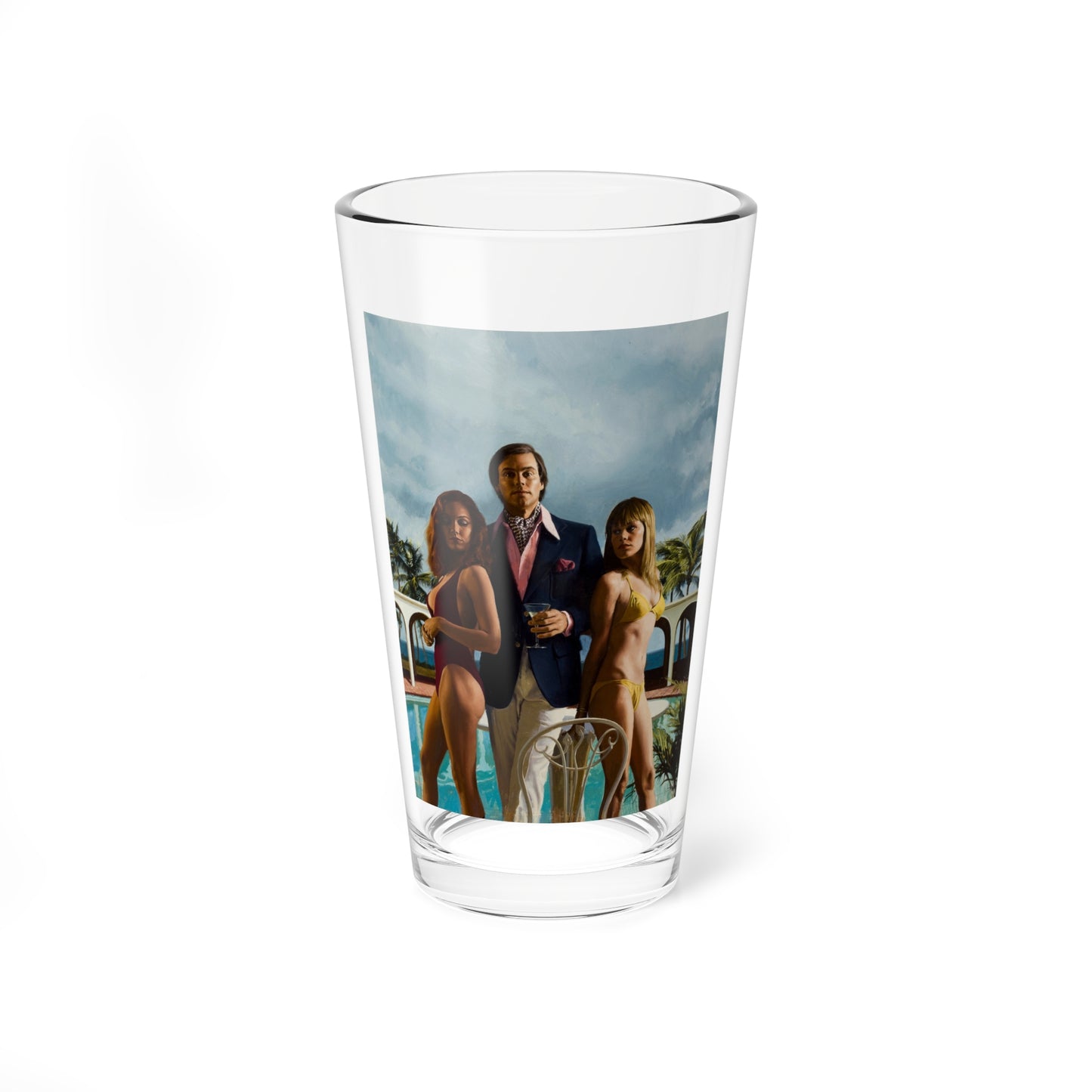 The Saint to the Rescue, Ace paperback cover, 1980 - Pint Glass 16oz
