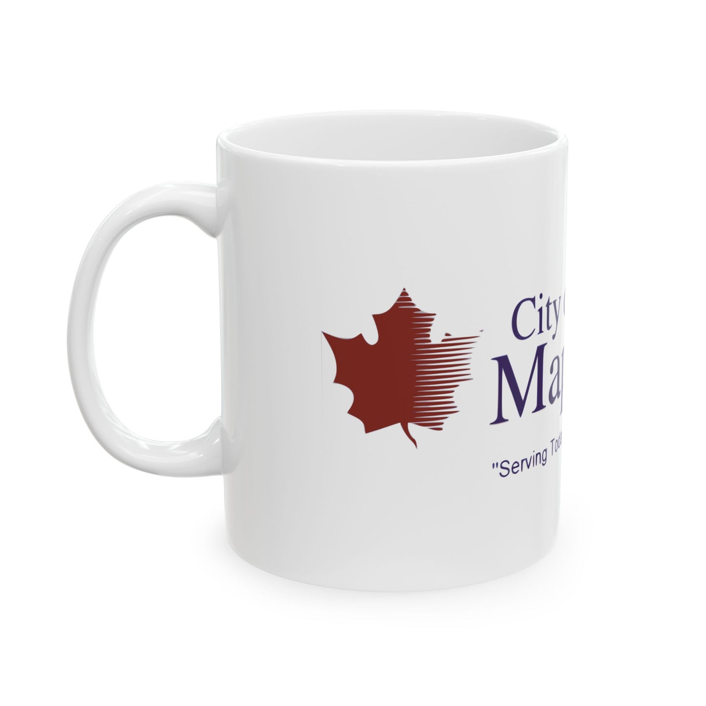 Flag of Maple Grove Minnesota (United States) White Coffee Mug