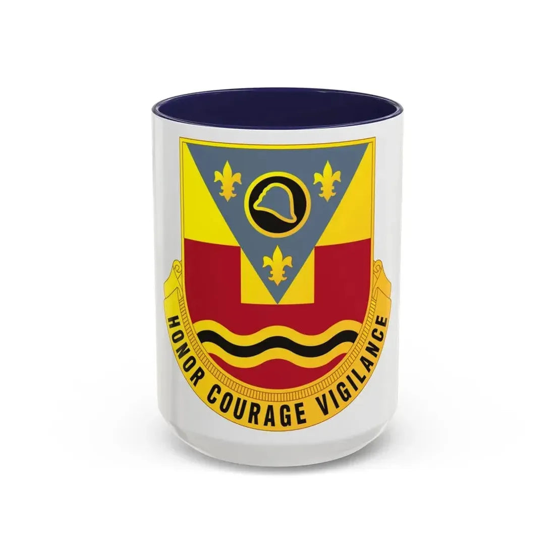 184th Artillery Regiment (U.S. Army) Accent Coffee Mug 15oz Navy - Go Mug Yourself