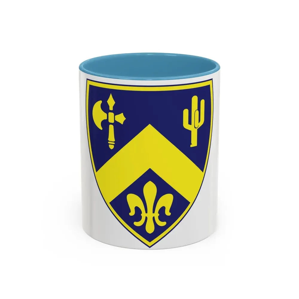 184th Infantry Regiment (U.S. Army) Accent Coffee Mug 11oz Light Blue - Go Mug Yourself