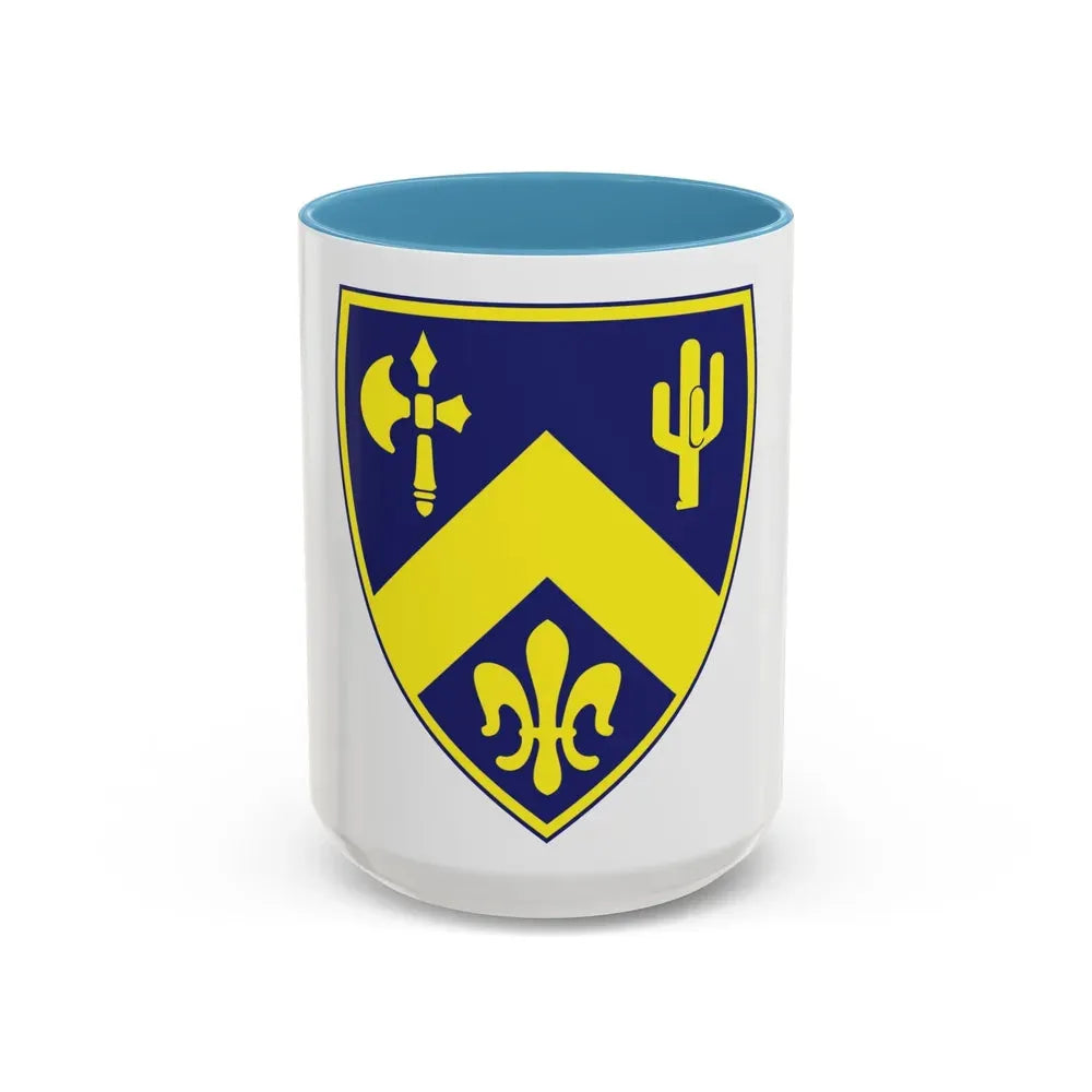 184th Infantry Regiment (U.S. Army) Accent Coffee Mug 15oz Light Blue - Go Mug Yourself