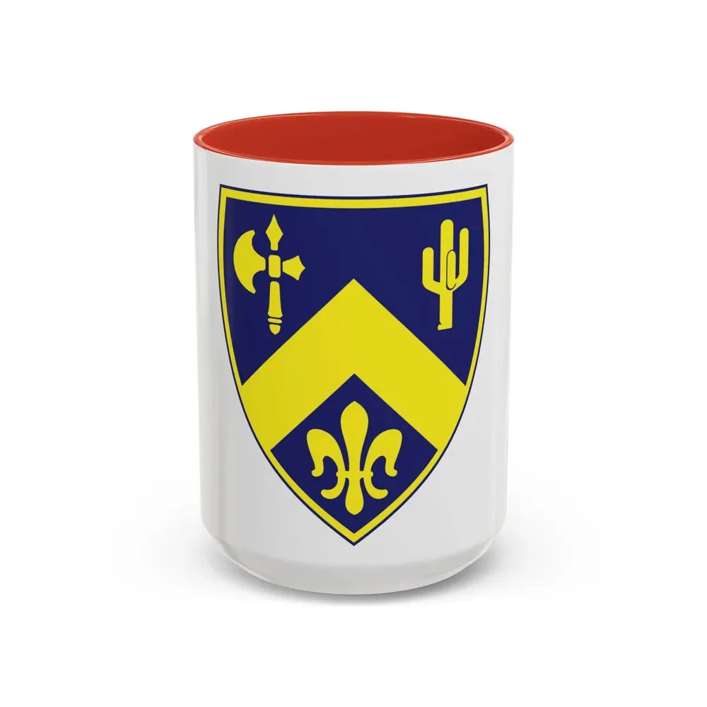184th Infantry Regiment (U.S. Army) Accent Coffee Mug 15oz Red - Go Mug Yourself