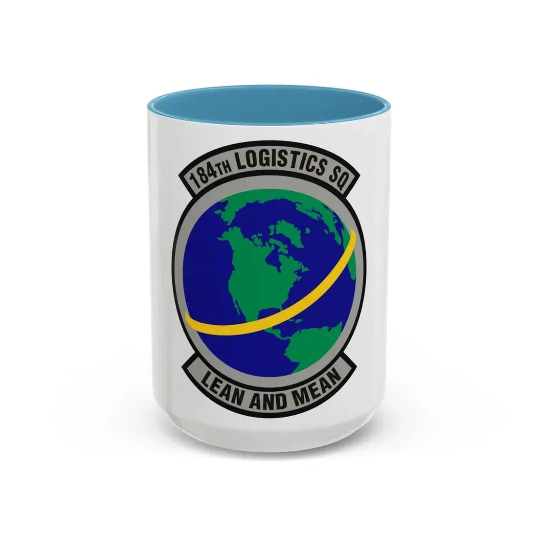184th Logistics Squadron (U.S. Air Force) Accent Coffee Mug 15oz Light Blue - Go Mug Yourself