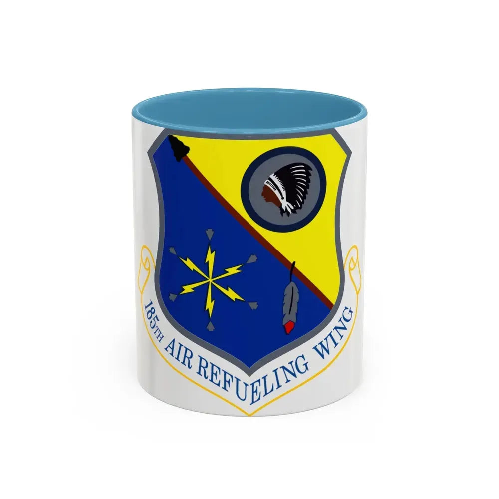 185th Air Refueling Wing (U.S. Air Force) Accent Coffee Mug 11oz Light Blue - Go Mug Yourself