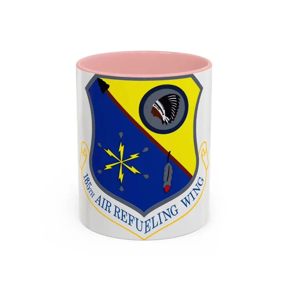 185th Air Refueling Wing (U.S. Air Force) Accent Coffee Mug 11oz Pink - Go Mug Yourself