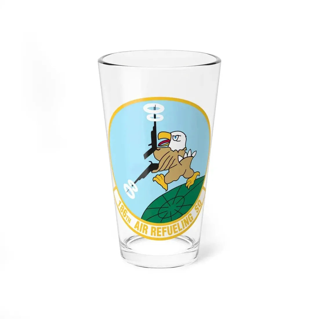 186 Air Refueling Squadron (U.S. Air Force) Pint Glass 16oz 16oz - Go Mug Yourself