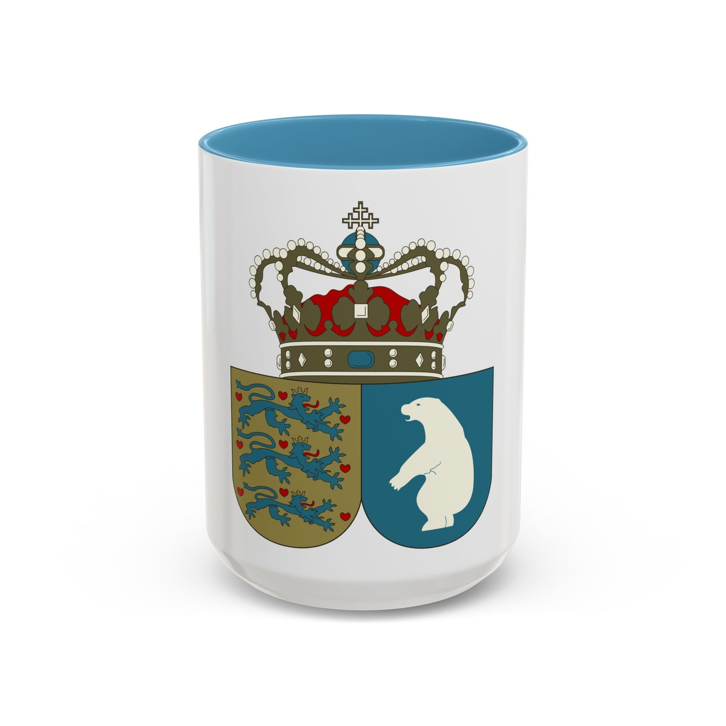 Coat of arms of the County of Greenland - Accent Coffee Mug