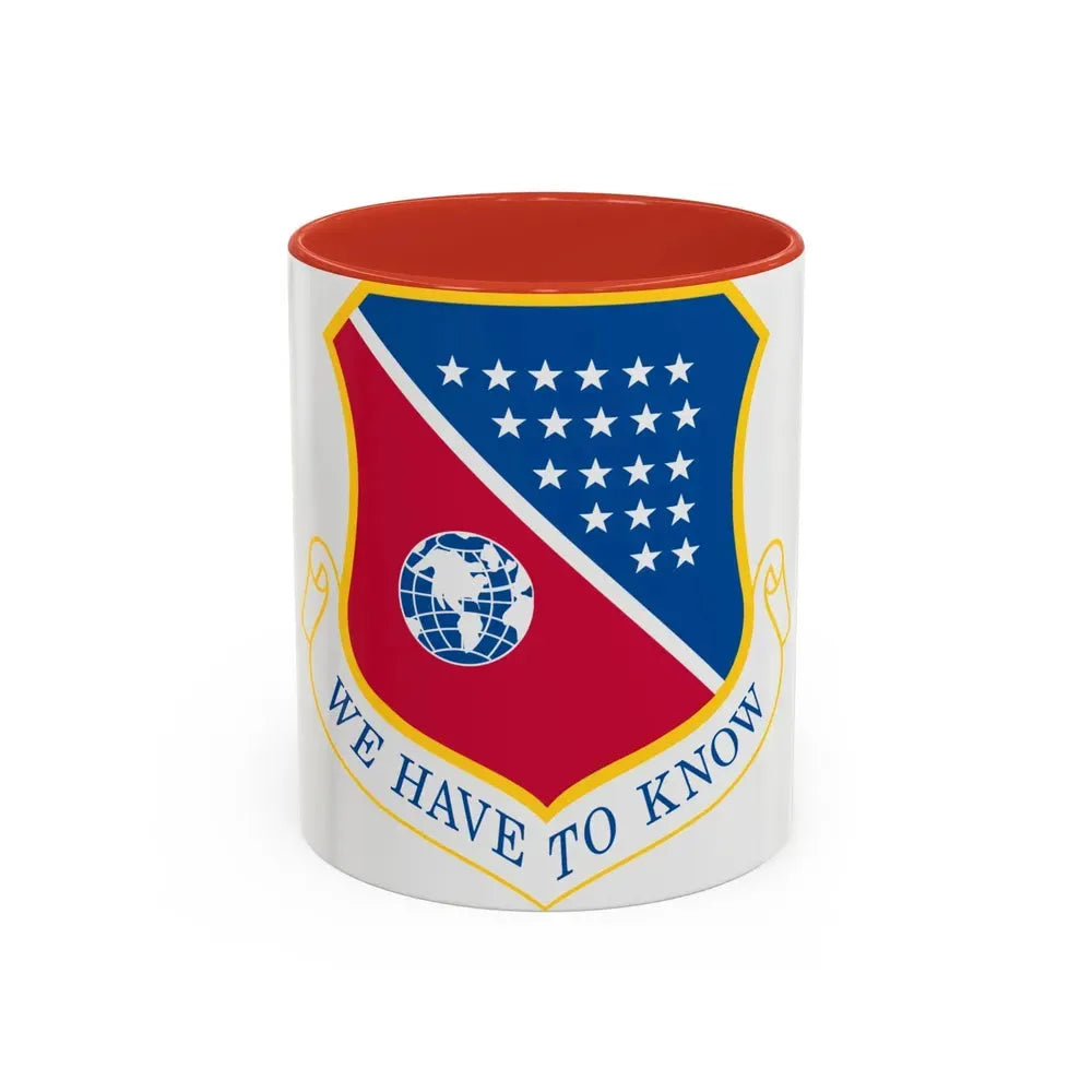186th Air Refueling Wing (U.S. Air Force) Accent Coffee Mug 11oz Red - Go Mug Yourself