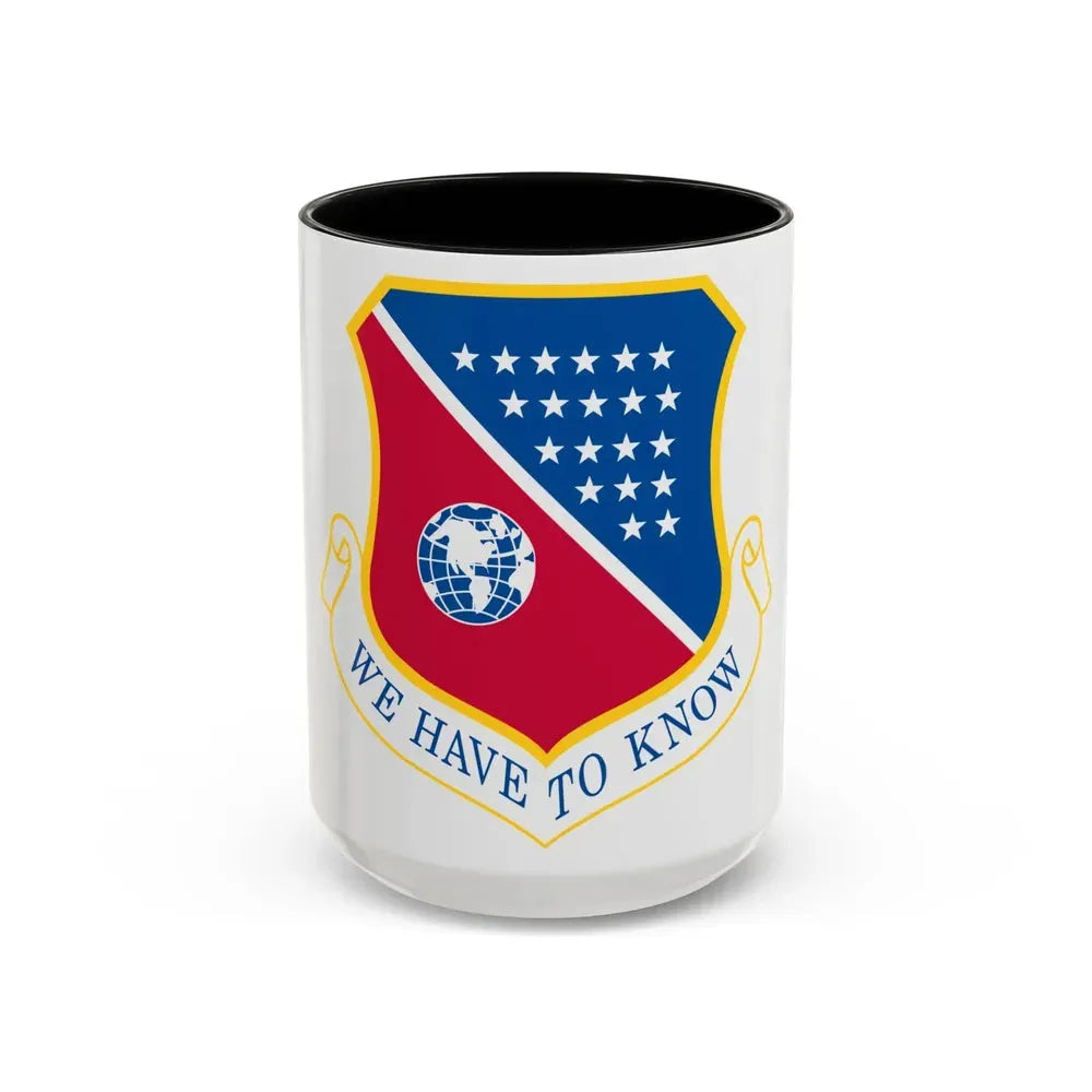 186th Air Refueling Wing (U.S. Air Force) Accent Coffee Mug 15oz Black - Go Mug Yourself
