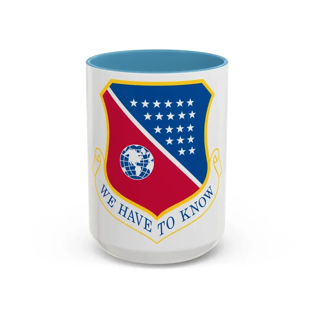 186th Air Refueling Wing (U.S. Air Force) Accent Coffee Mug 15oz Light Blue - Go Mug Yourself