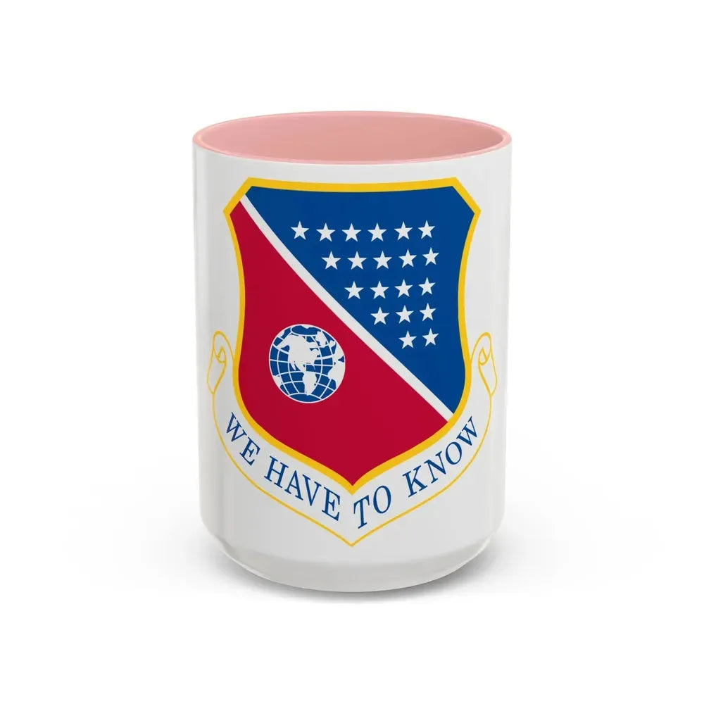 186th Air Refueling Wing (U.S. Air Force) Accent Coffee Mug 15oz Pink - Go Mug Yourself