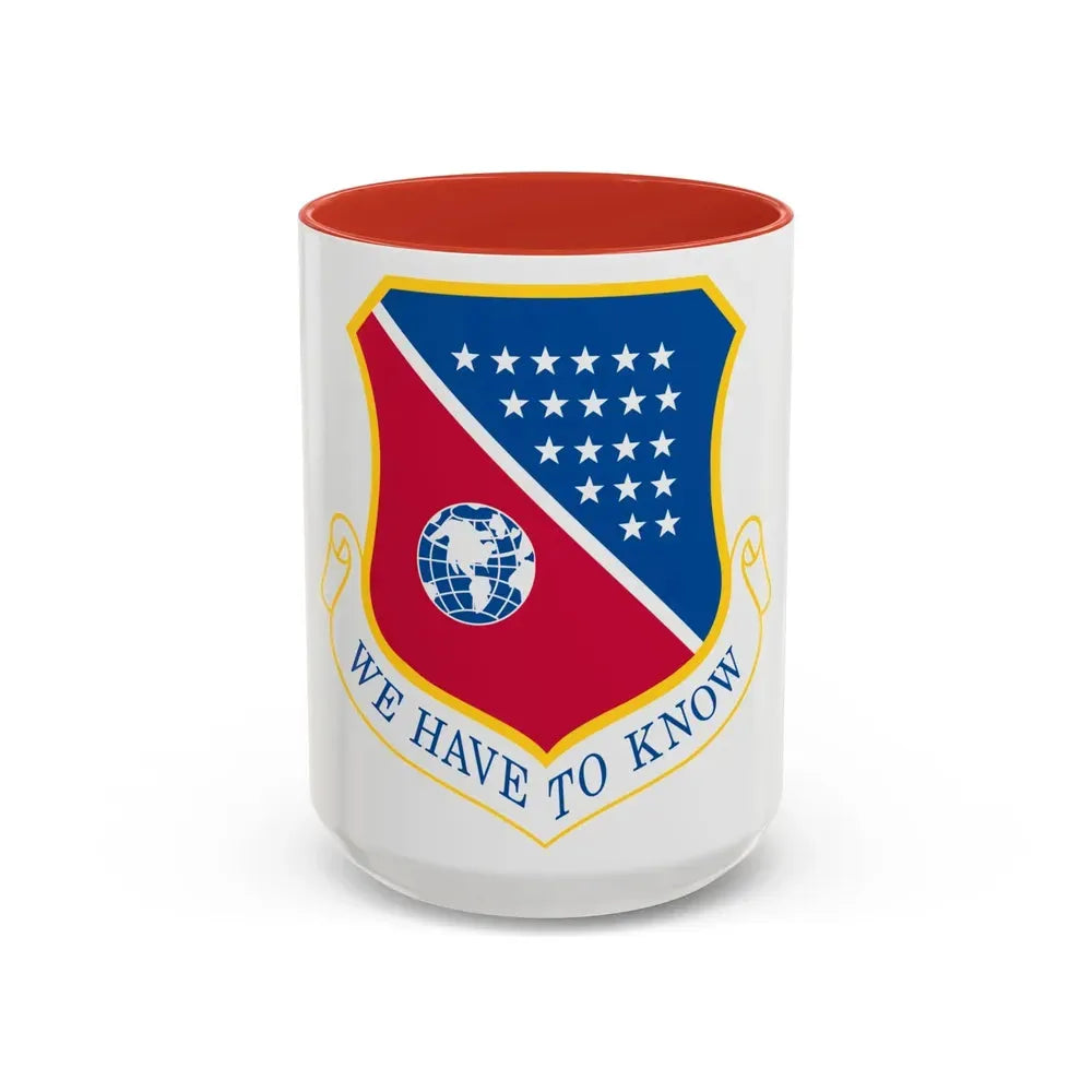 186th Air Refueling Wing (U.S. Air Force) Accent Coffee Mug 15oz Red - Go Mug Yourself