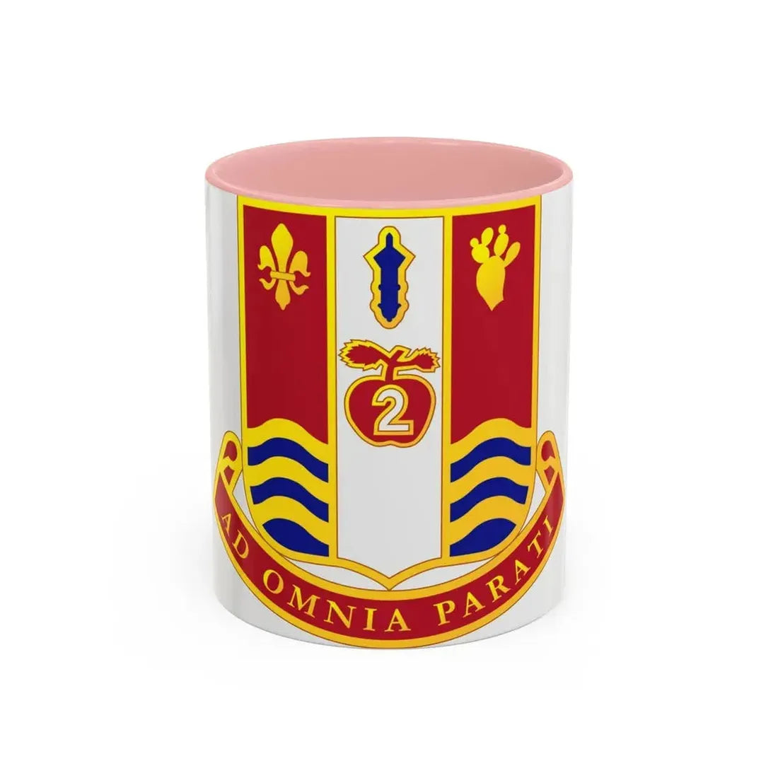 186th Artillery Regiment (U.S. Army) Accent Coffee Mug 11oz Pink - Go Mug Yourself