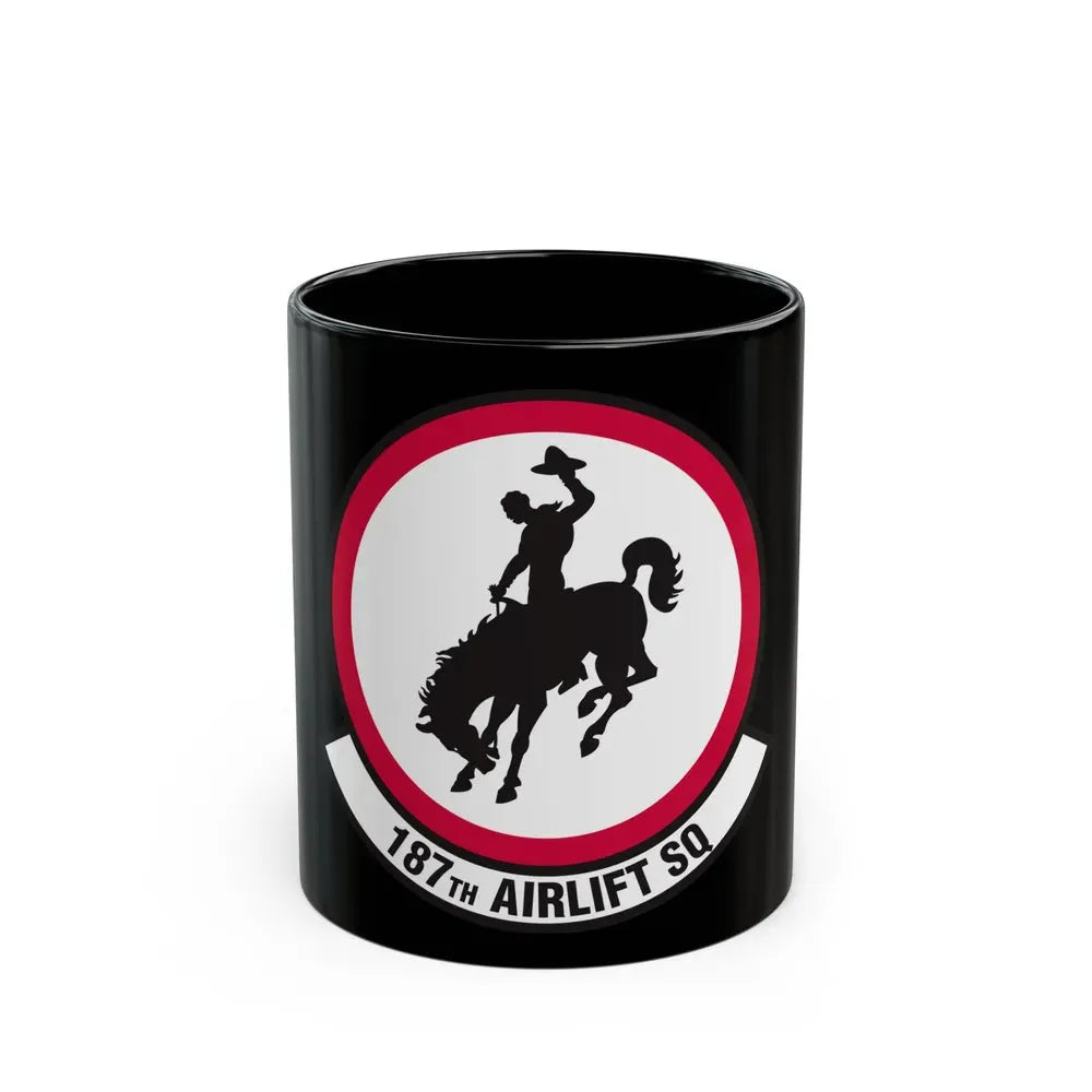 187 Airlift Squadron (U.S. Air Force) Black Coffee Mug 11oz - Go Mug Yourself